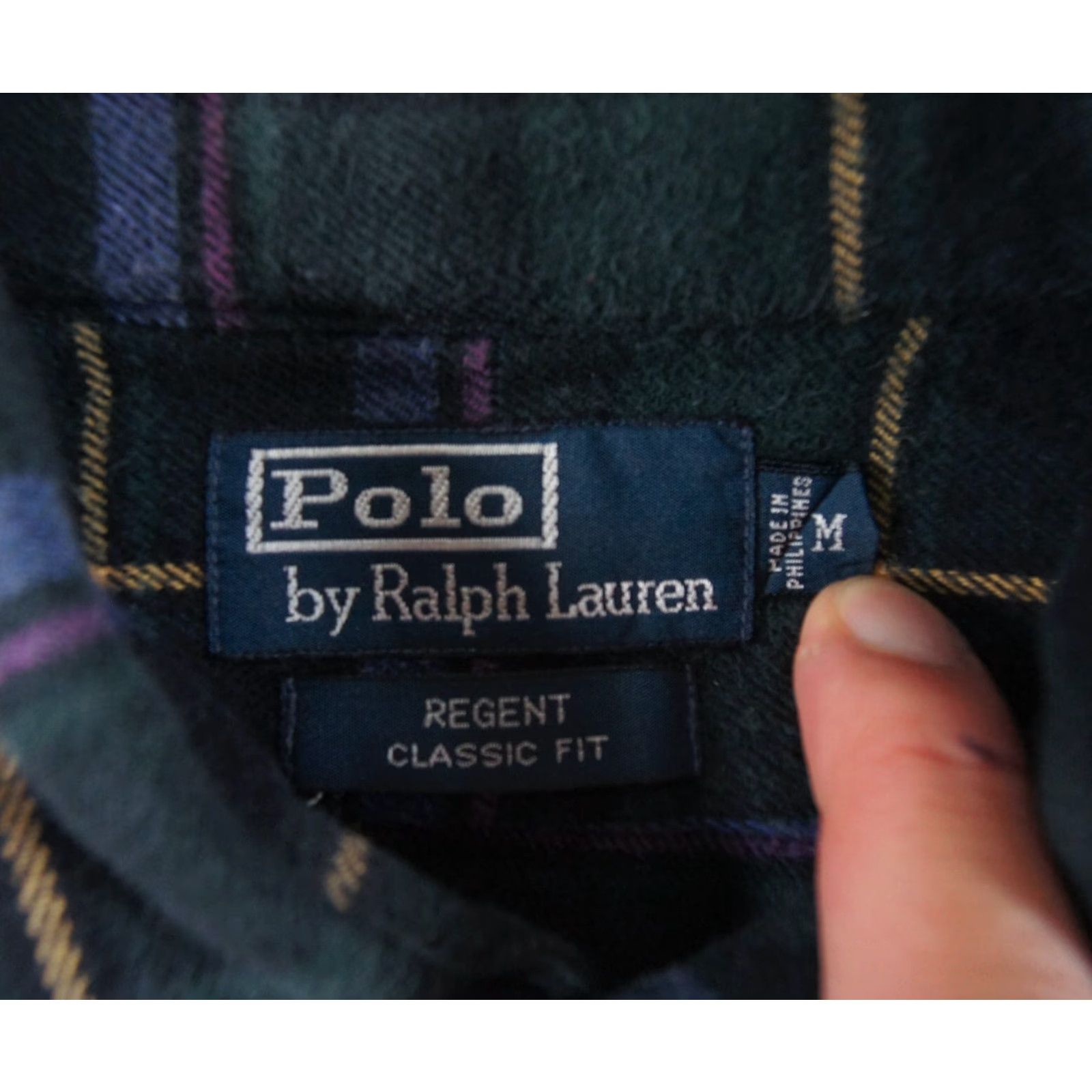 Polo Ralph Lauren VINTAGE Polo Ralph Lauren Men’s Flannel Shirt Long Sleeve Casual Button-Up Green Plaid Small Size US M / EU 48-50 / 2 - 5 Thumbnail