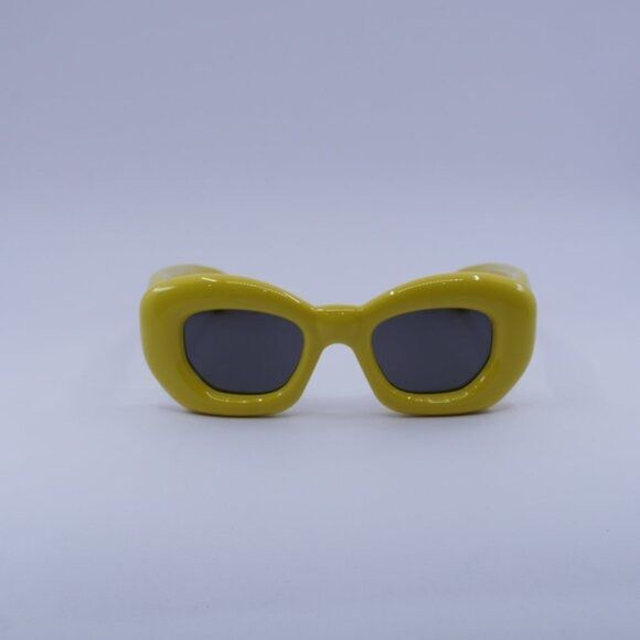 Loewe Loewe LW40117I 39A Sunglasses Shiny Yellow Cat Eye Frame Size ONE SIZE - 4 Thumbnail