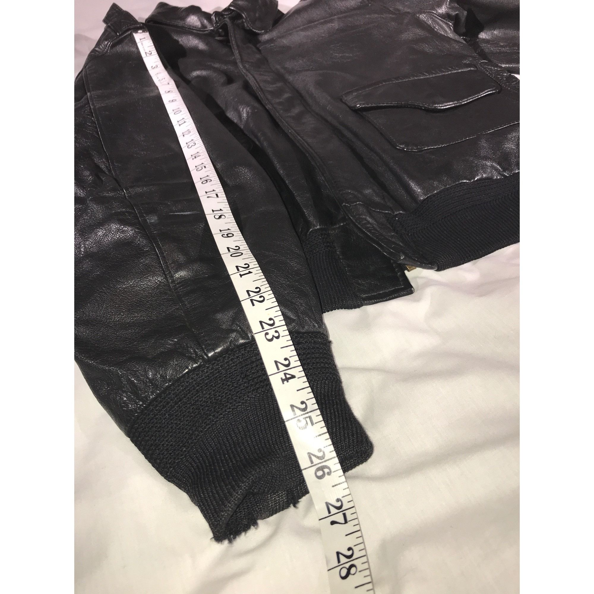 Vintage Sporty’s Pilot Shop Black Goat Skin Leather Aviator Jacket Size US S / EU 44-46 / 1 - 9 Thumbnail