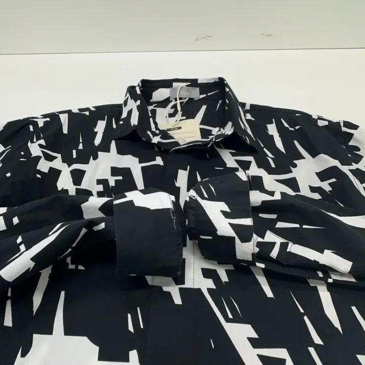 Dior Dior Black and White Pattern Long Sleeve Shirt 0079-2507 Size M / US 6-8 / IT 42-44 - 6 Thumbnail