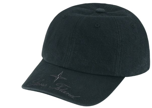 Supreme Stone Island Denim 6-Panel Black (FW23)