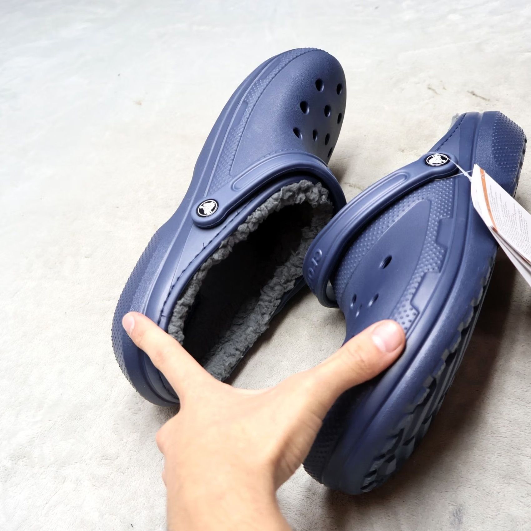 Men’s Insulated Slip-On Shoes Blue Fleece Lined EU 46 Comfort Casual Merrell Slipper Mules Mens Size 8 Green Quilted Slip On  main image 2