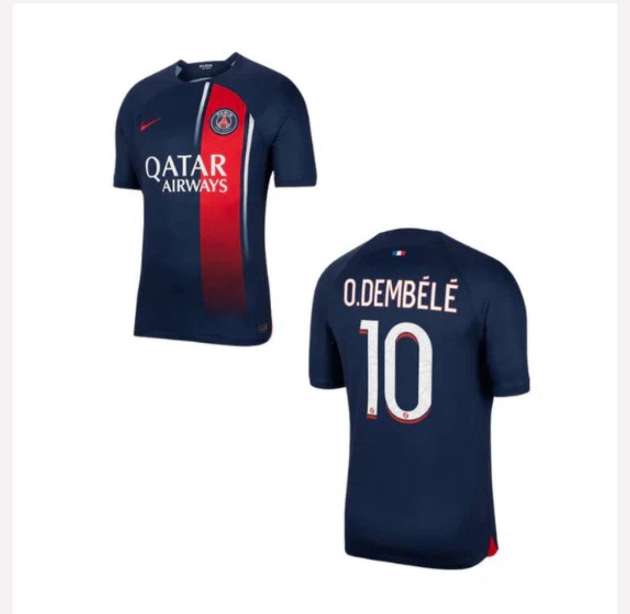 Nike 2023 PSG PARIS SAINT GERMAIN #10 DEMBELE NIKE SOCCER SHIRT Size US XS / EU 42 / 0 - 3 Thumbnail