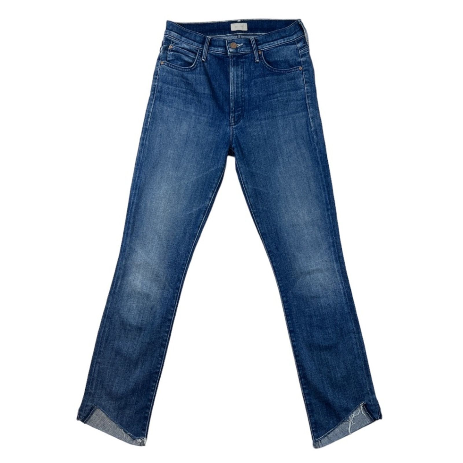 MOTHER Mother Cropped Blue Denim Jeans | Size 27 Size 27" / US 4 / IT 40 - 1 Thumbnail