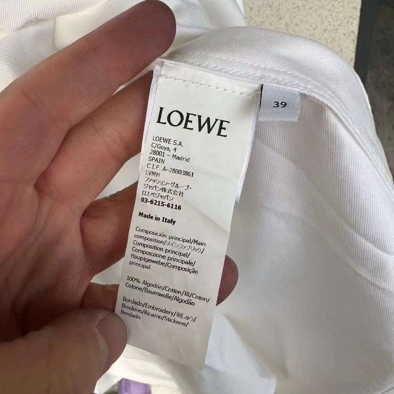 Loewe loewe Size 39Oxford shirt 2506-Nextarrow Size US XXS / EU 40 - 4 Thumbnail