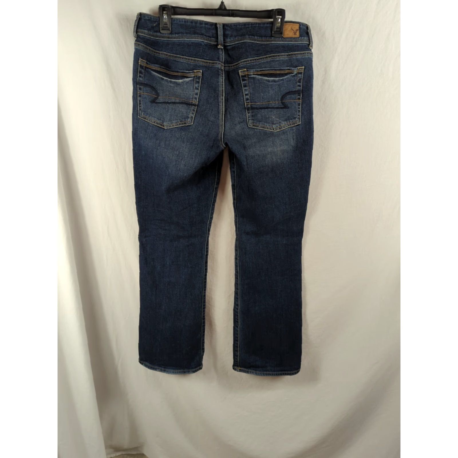 American Eagle Outfitters American Eagle Outfitters Jeans Womens Regular Kick Boot Medium Blue Denim Stretch 5-Pocket Logo Bootcut Vintage No N/A Size 36" / US 14 / IT 50 - 4 Thumbnail
