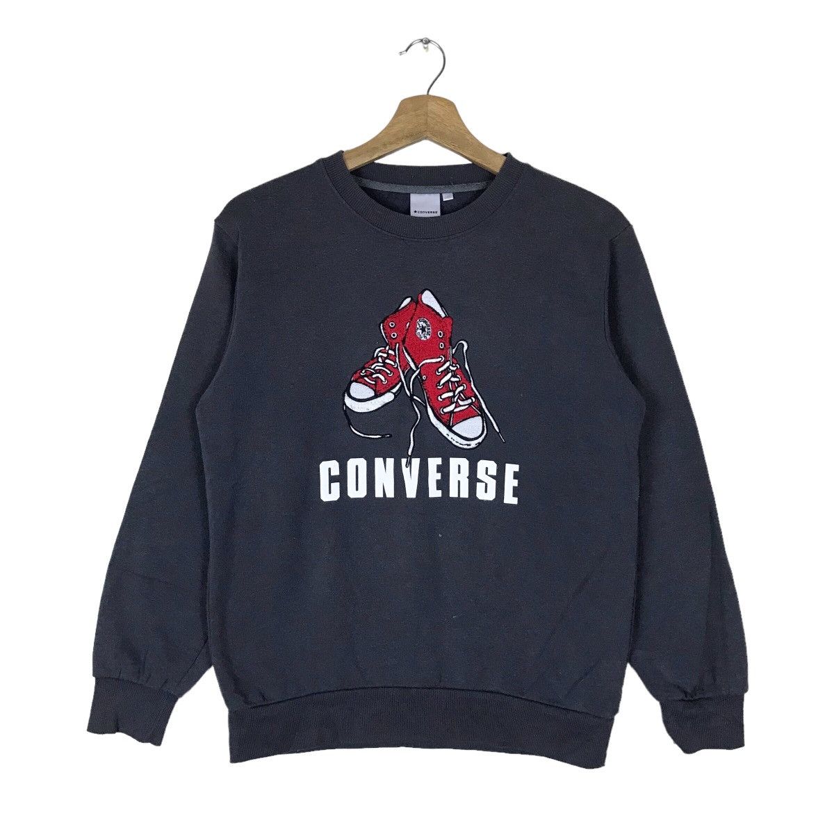 Vintage Converse Shoes Graphic Kids Apparel Pullover Jumper