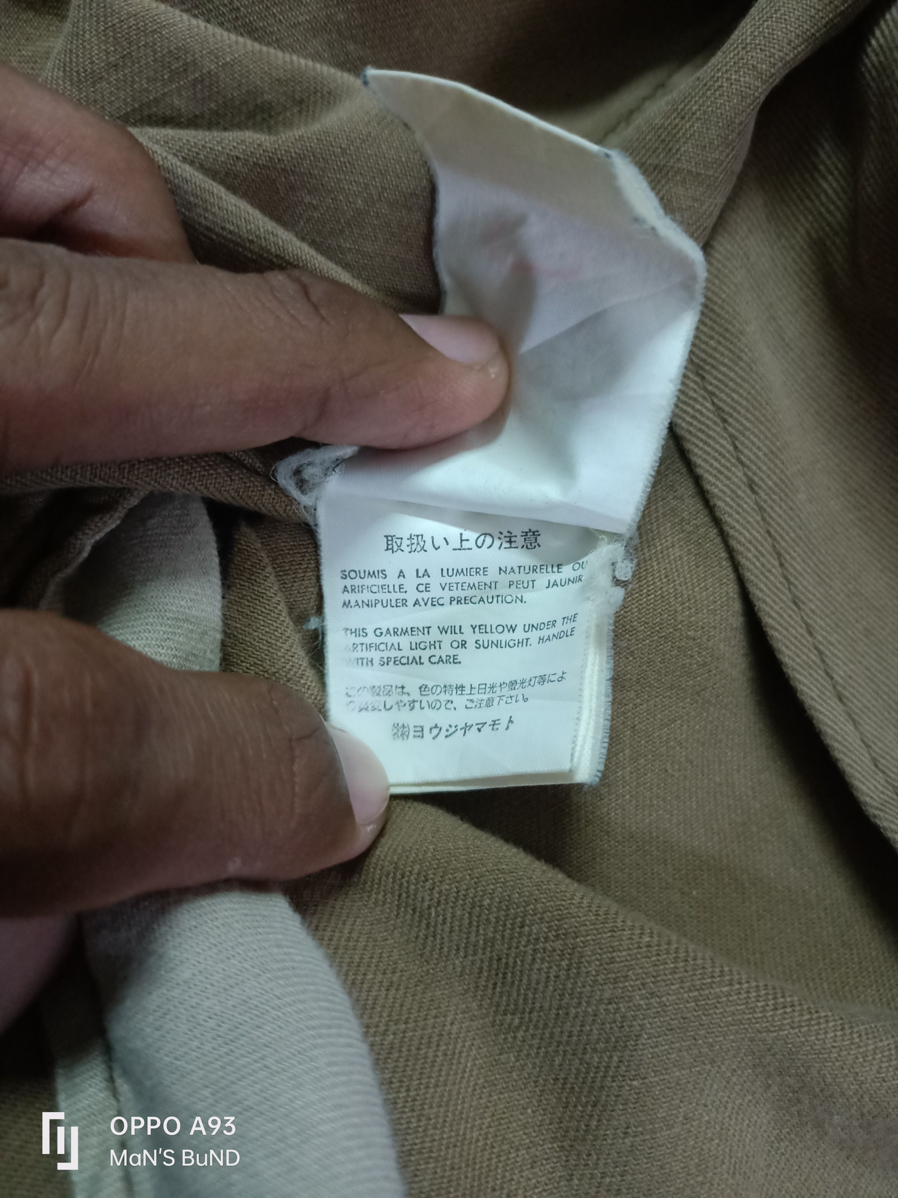 Japanese Brand Y's X Yohji Yamamoto distressed cotton jacket.. Size US M / EU 48-50 / 2 - 13 Thumbnail