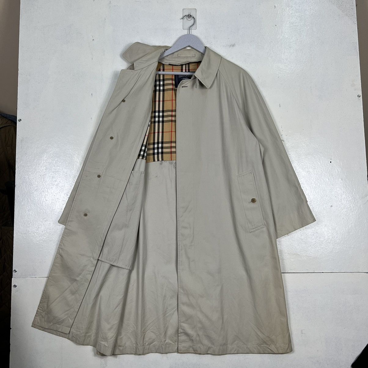 Burberry 🔥 VINTAGE BURBERRY NOVA CHECK TRENCH COAT Size US M / EU 48-50 / 2 - 11 Thumbnail