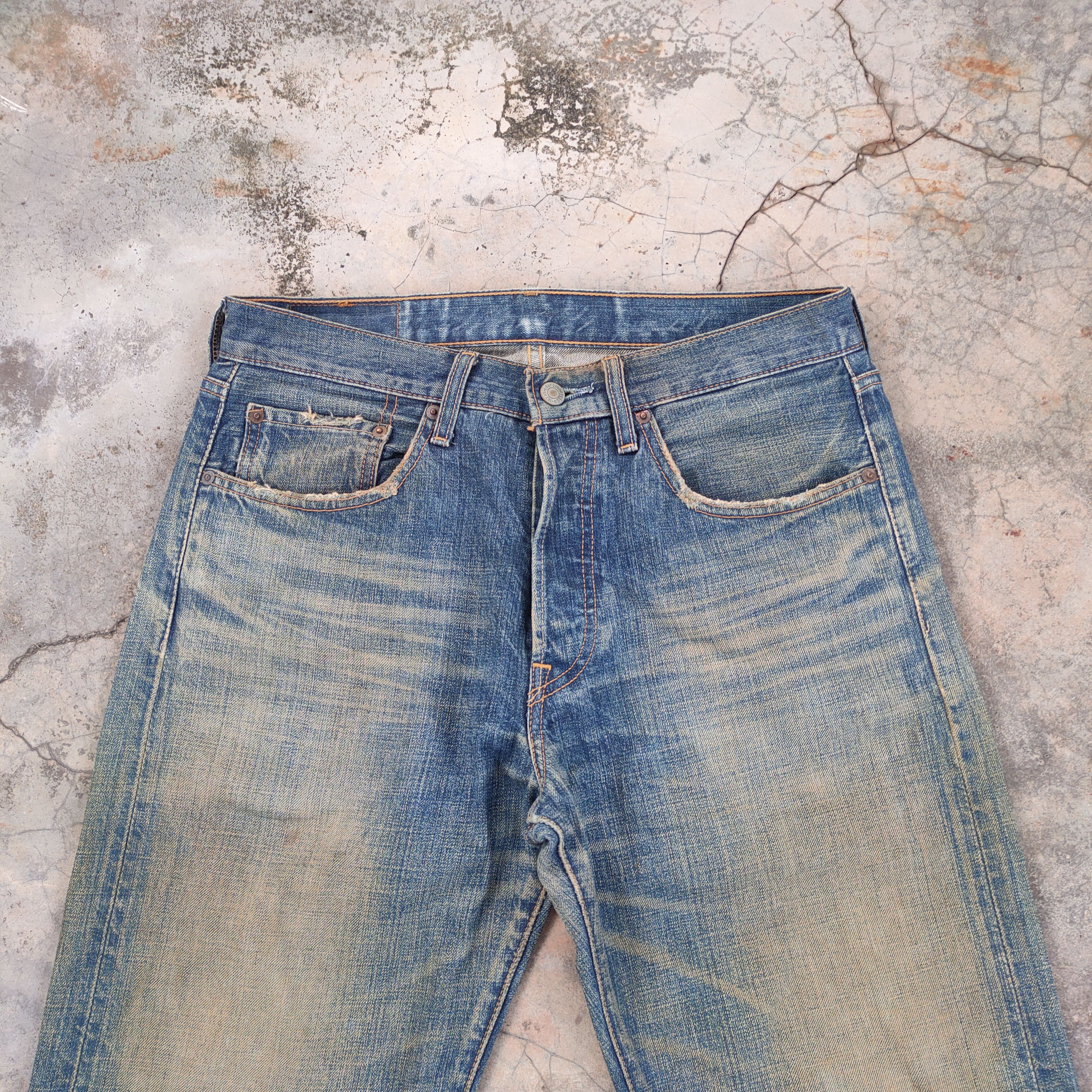 Levi's Vintage Clothing VINTAGE LEVI'S 501 FADED RUSTY DISTRESSED JEAN DENIM PANTS Size US 32 / EU 48 - 3 Thumbnail
