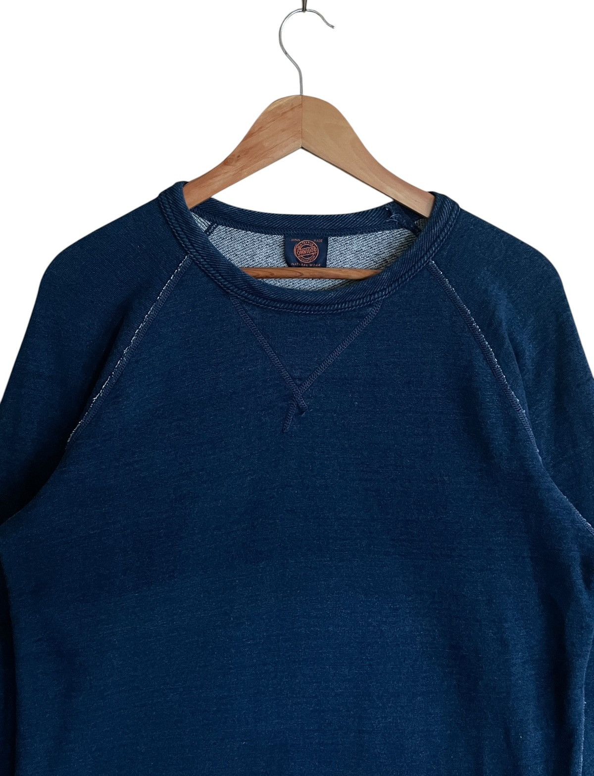 OMNIGOD Vintage Japanese Brand Omnigod Indigo Blue Sweatshirt 1990s Size US M / EU 48-50 / 2 - 3 Thumbnail