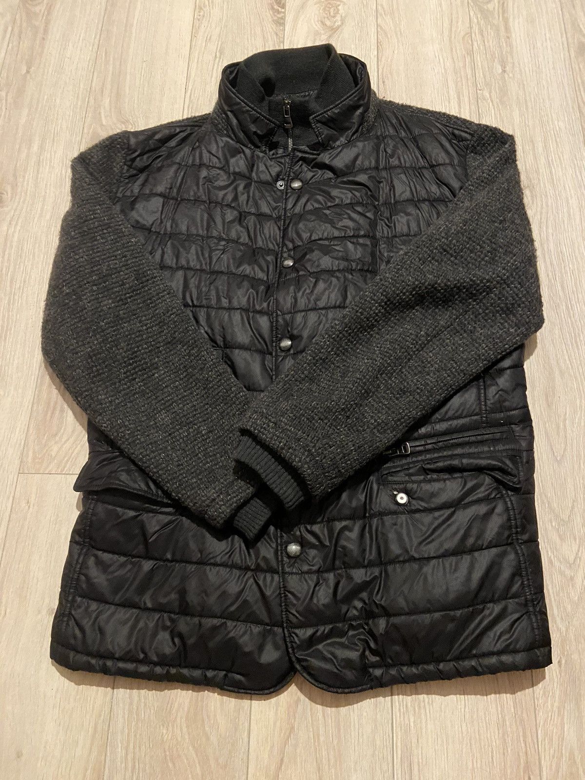 image of Bugatti Wool Double Jacket in Black Gray, Men's (Size 2XL)