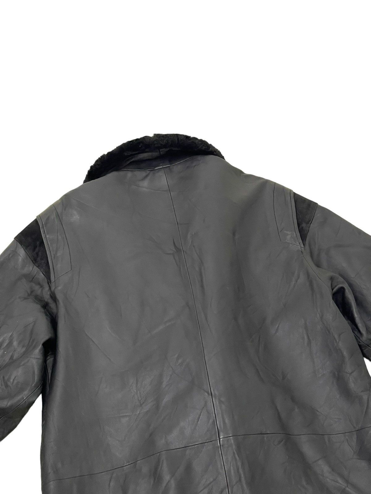 If Six Was Nine Vintage Lanvin Sheepskin Leather Jacket 3🟦 Size US L / EU 52-54 / 3 - 17 Thumbnail