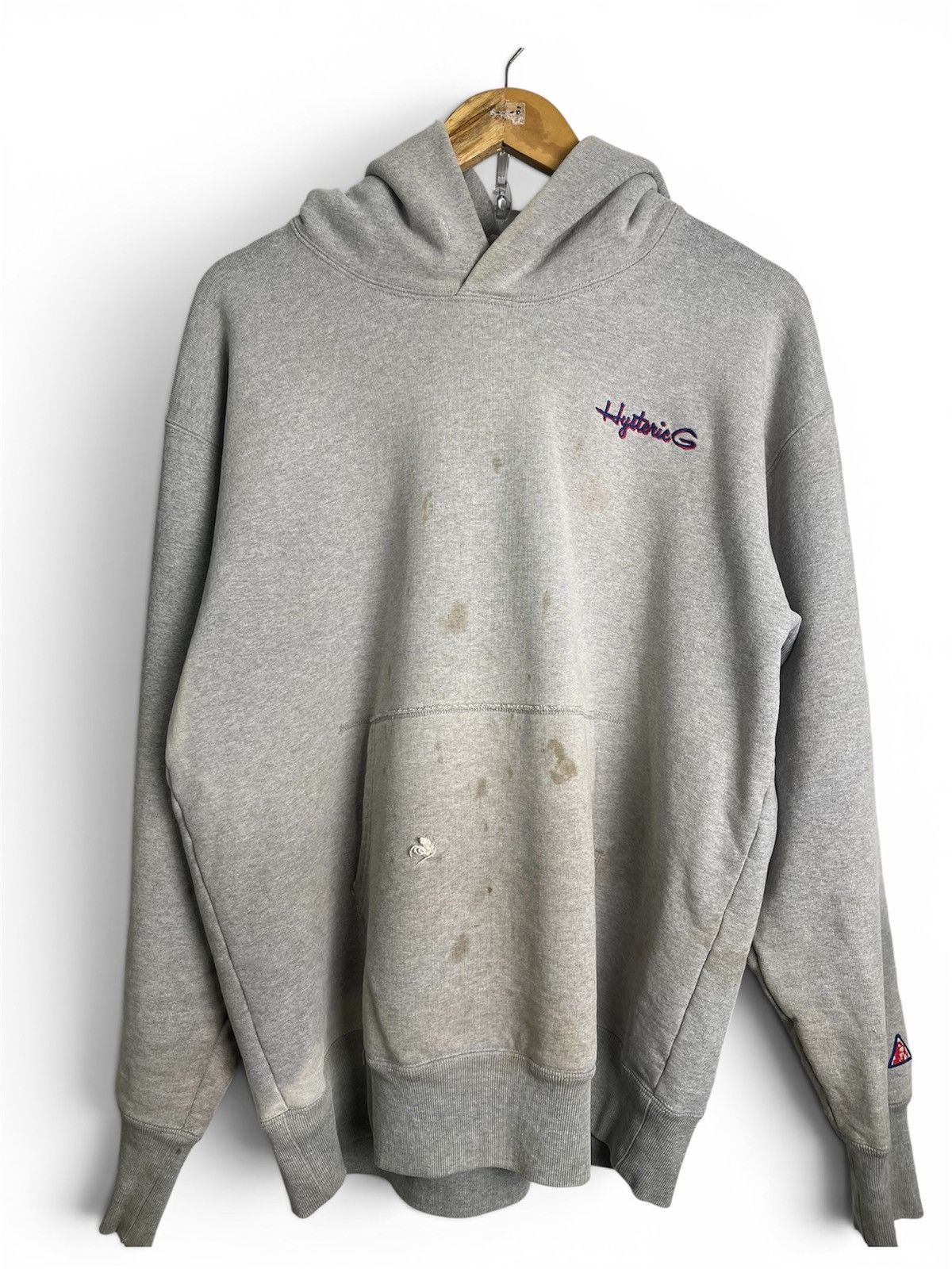 Hysteric Glamour Hysteric Glamour Heavy Cotton Distress Hoodie Size US L / EU 52-54 / 3 - 1 Thumbnail
