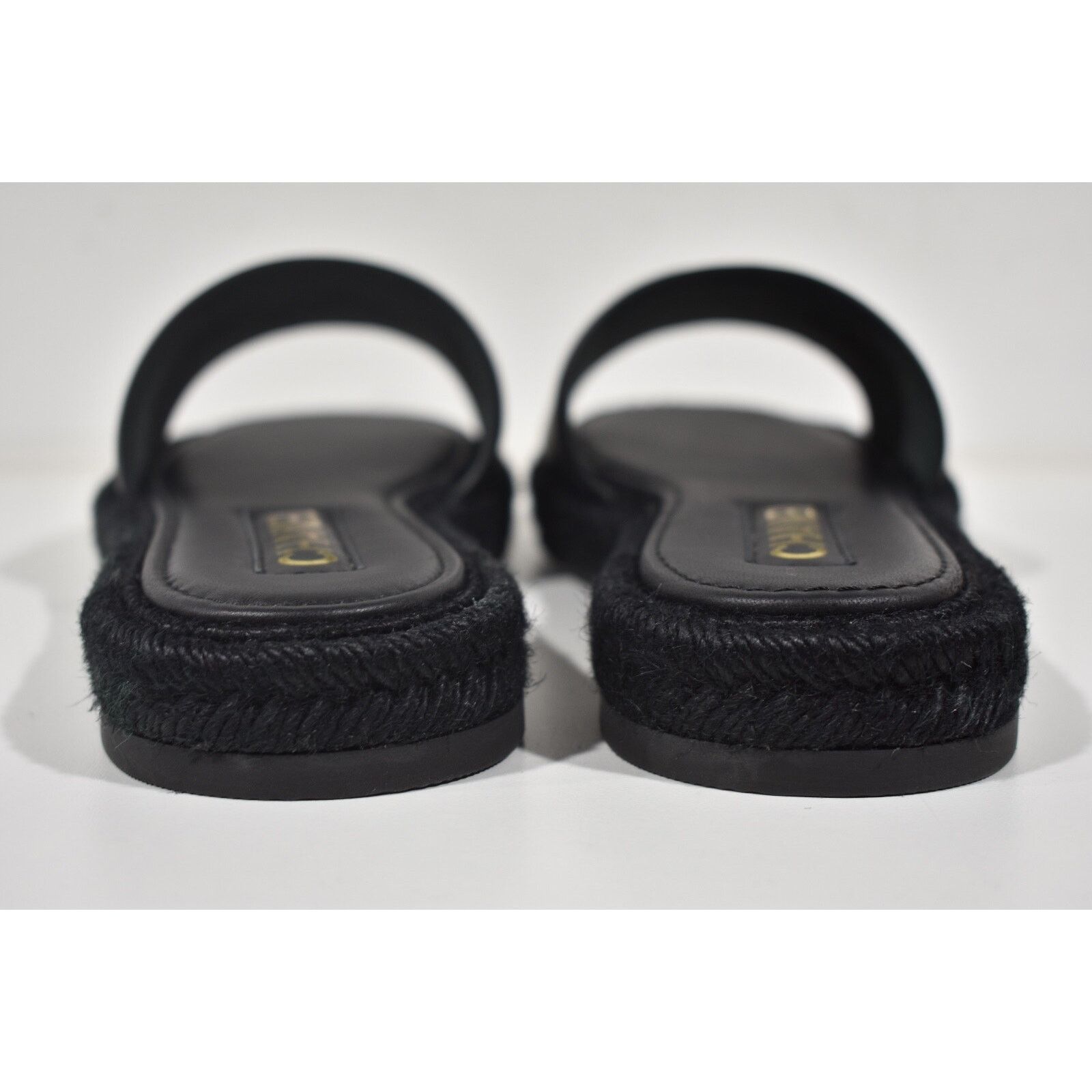 Chanel Chanel 23C Black Lambskin Leather CC Logo Slide Size US 12 / IT 42 - 11 Thumbnail