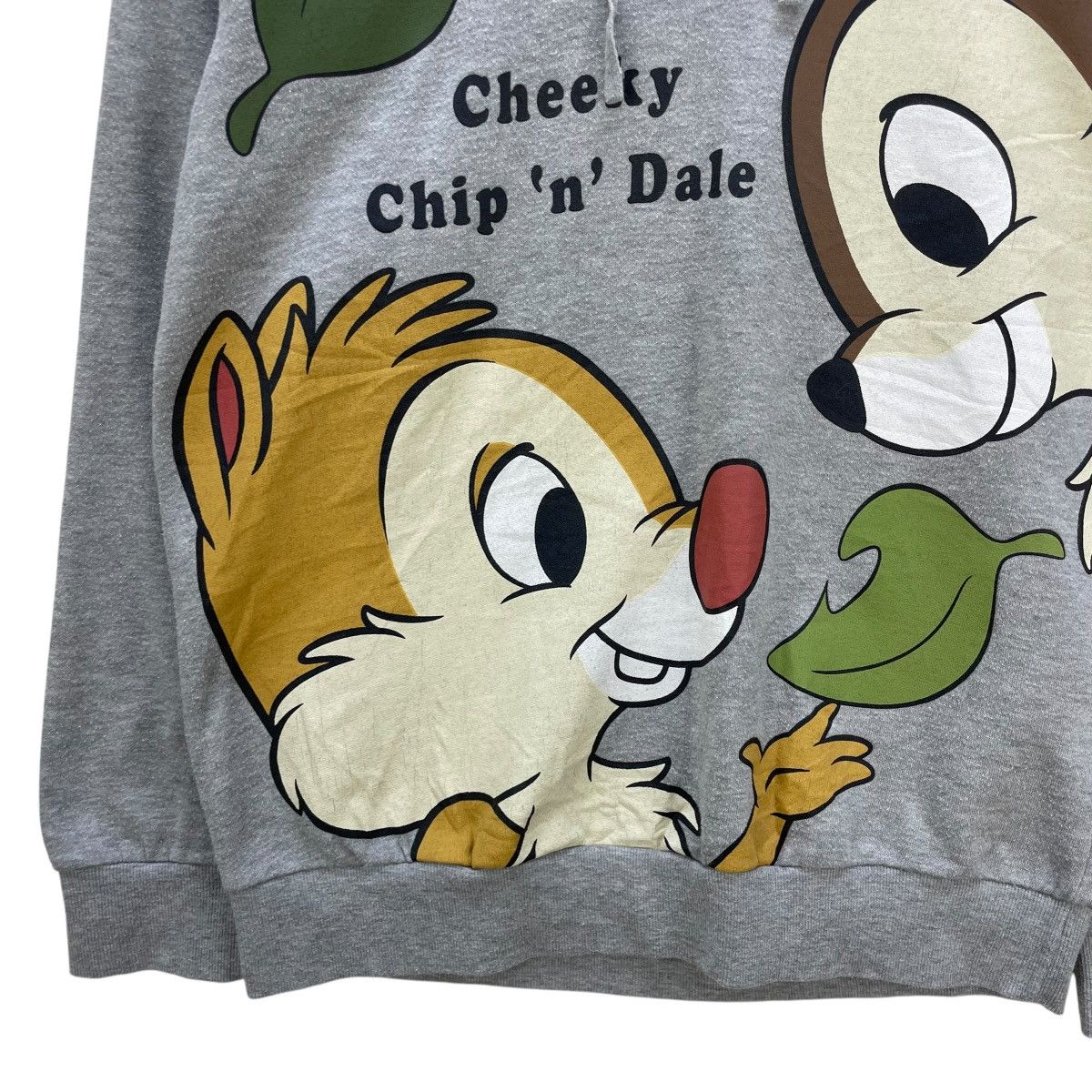 Disney 💥Vintage Chip And Dale Over Print Hooded Pullover Size US M / EU 48-50 / 2 - 5 Thumbnail