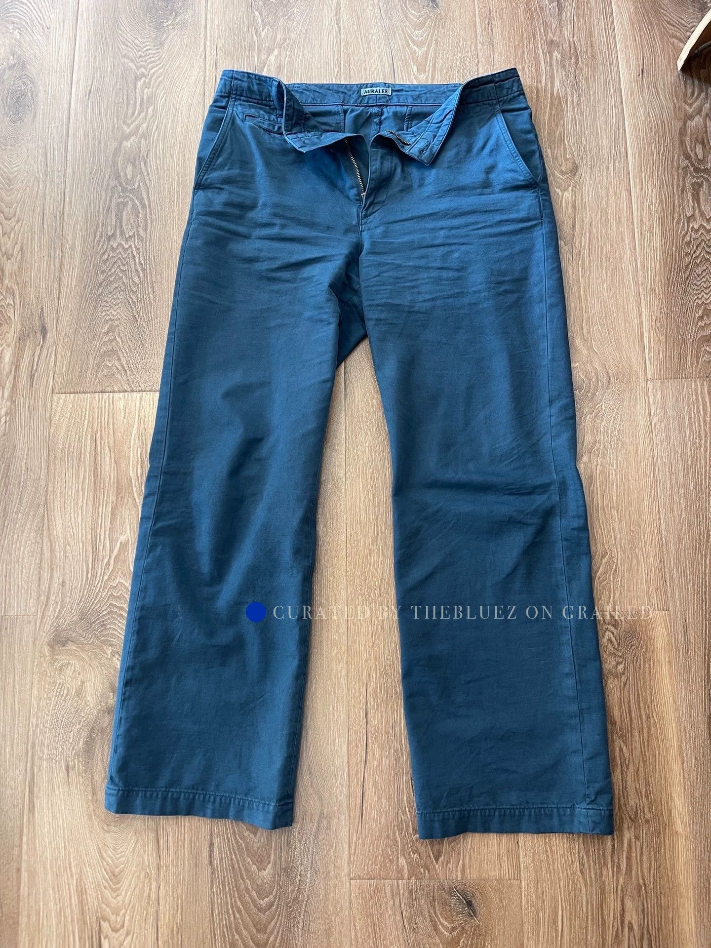 Auralee Relaxed Blue Chino Pants Size 38 Size US 38 / EU 54 - 1 Thumbnail