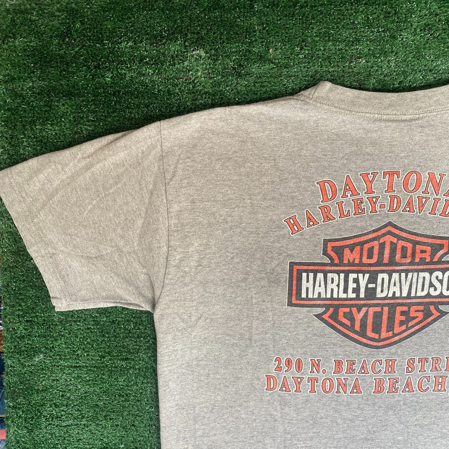 Harley Davidson Vintage Y2K Harley Davidson Shirt Motorcycle Flame Logo Tee Size US L / EU 52-54 / 3 - 2 Thumbnail