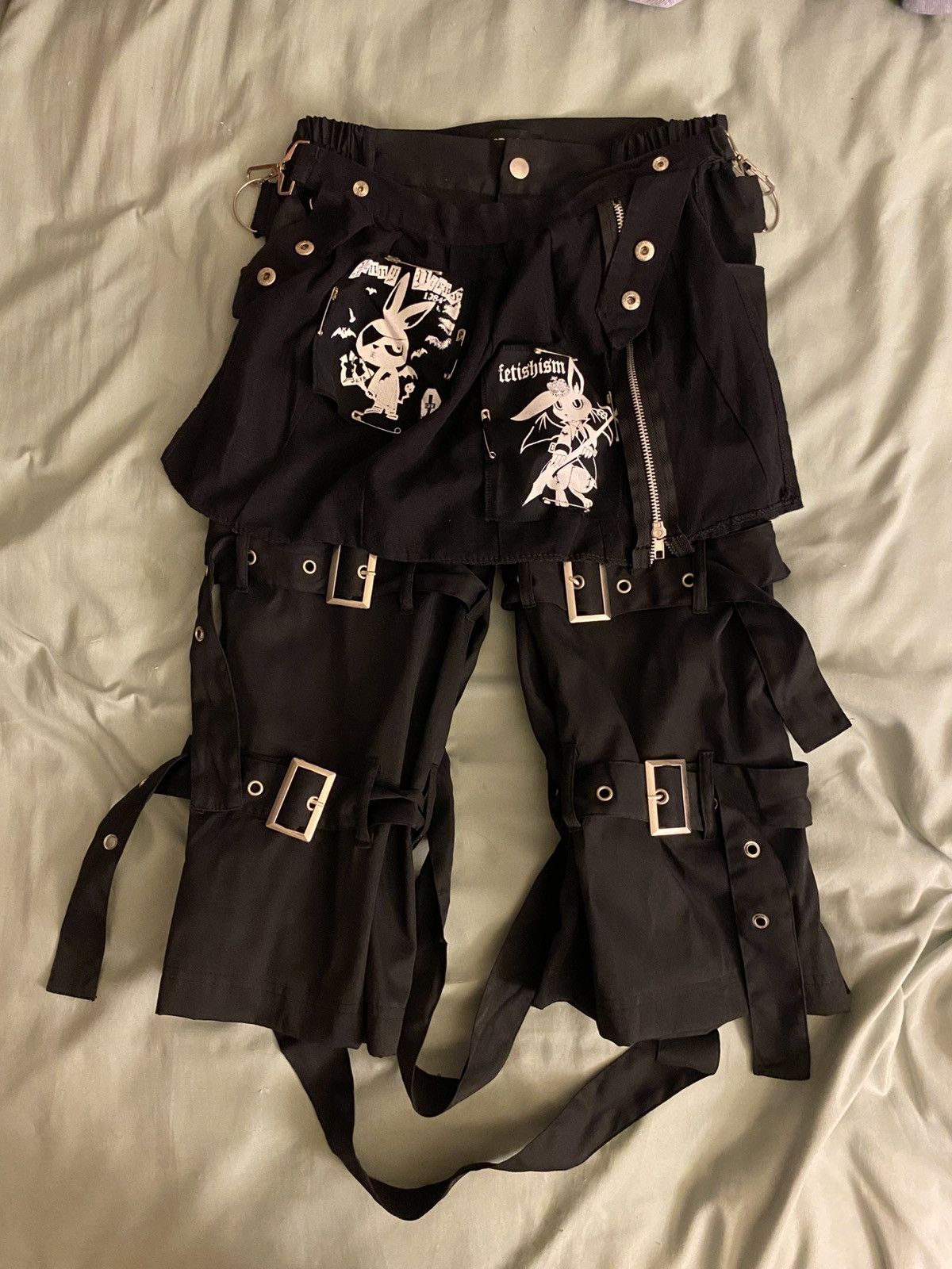 AC/DC ACDC rag bondage capris/black peace now/putumayo/h.naoto 