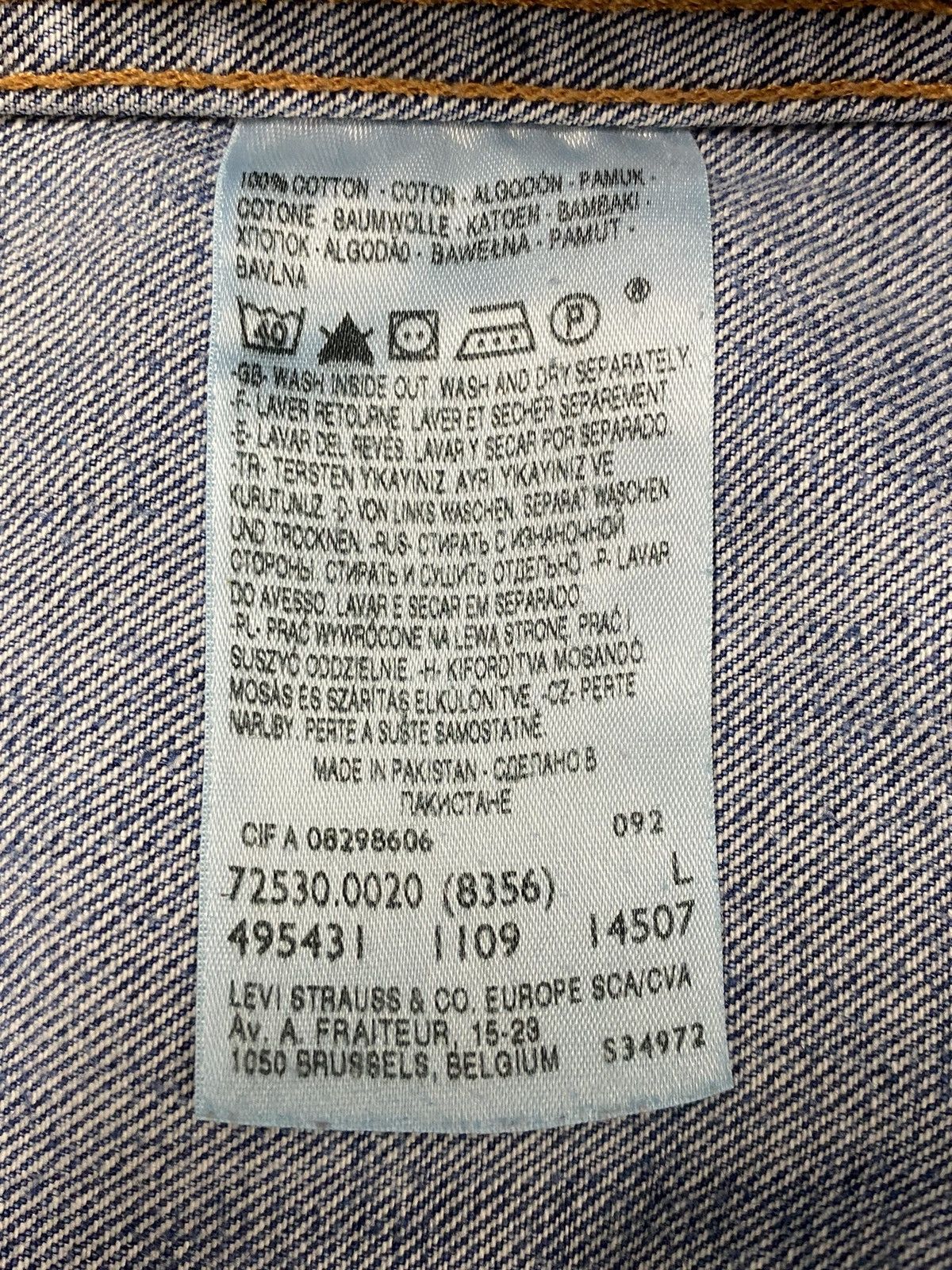 Levi's Y2K 72530 Levi’s Type 3 Washed Denim Trucker Jacket Size US L / EU 52-54 / 3 - 11 Thumbnail