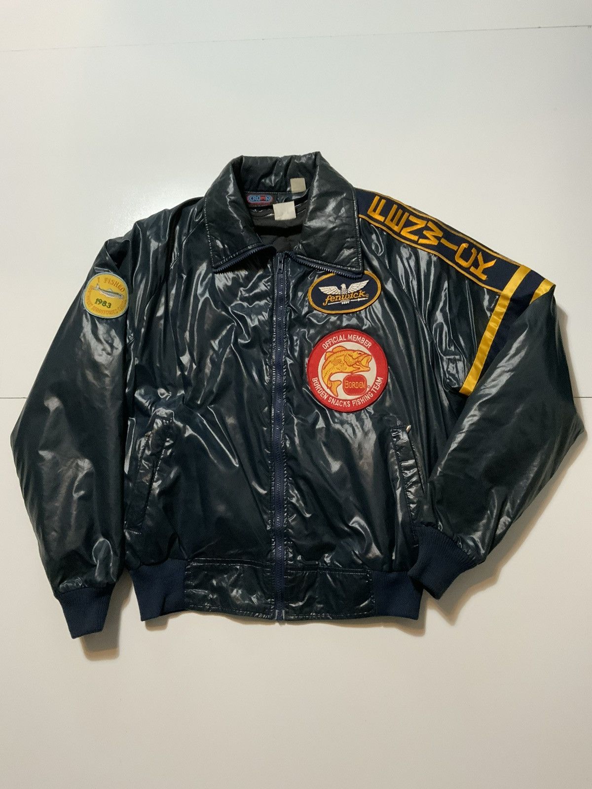 Vintage Vintage 80s Fenwick Borden Fishing Team Member Patch Jacket Size US L / EU 52-54 / 3 - 1 Thumbnail