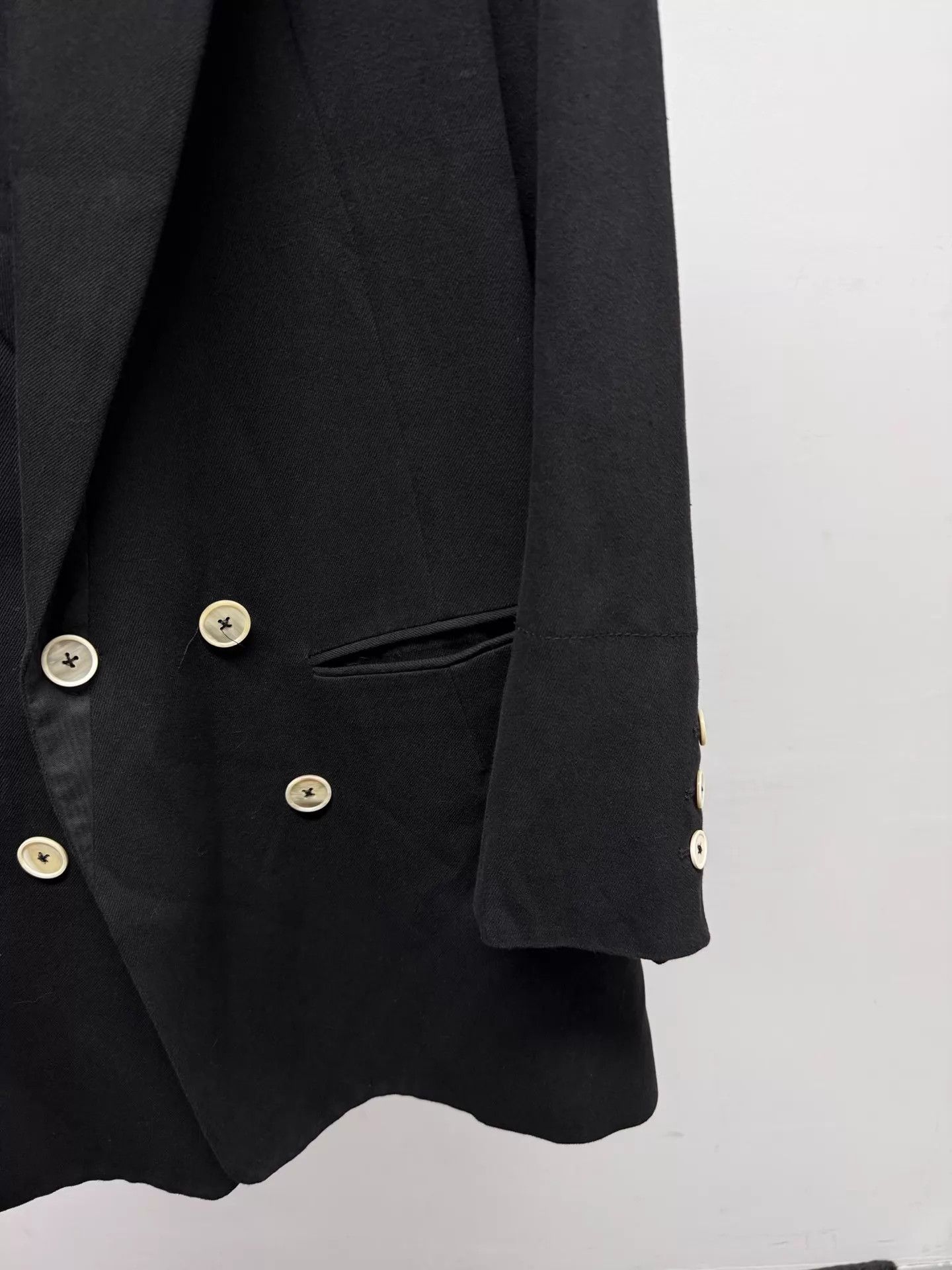 Ann Demeulemeester ANN DEMEULEMEESTER Black DB Oversized Blazer Size XXS / US 00 / IT 34 - 3 Thumbnail