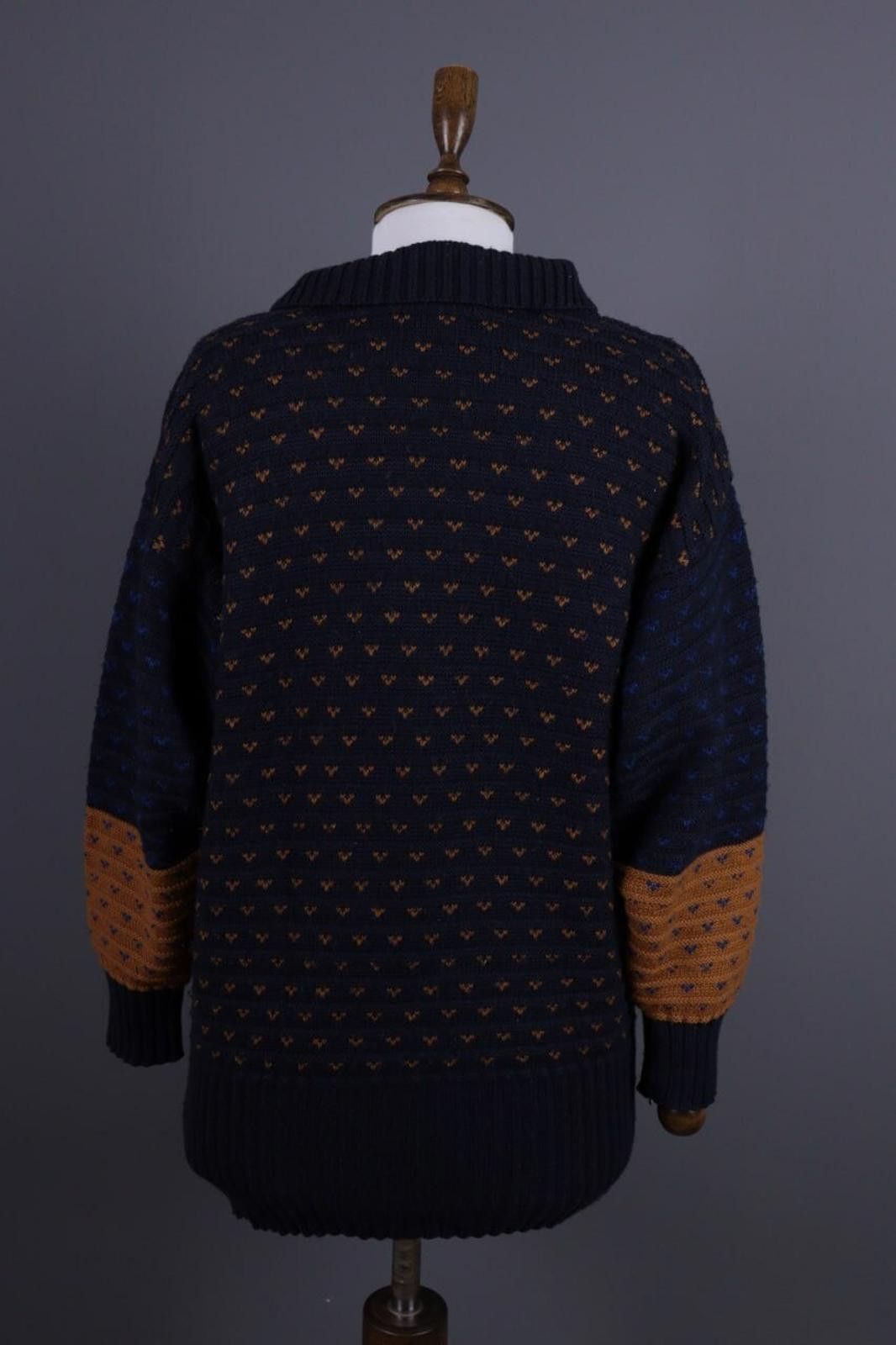 Christian Dior Monsieur Mondi Blue Designer Wool Sweater Ovesized Size 42 Size M / US 6-8 / IT 42-44 - 11 Thumbnail