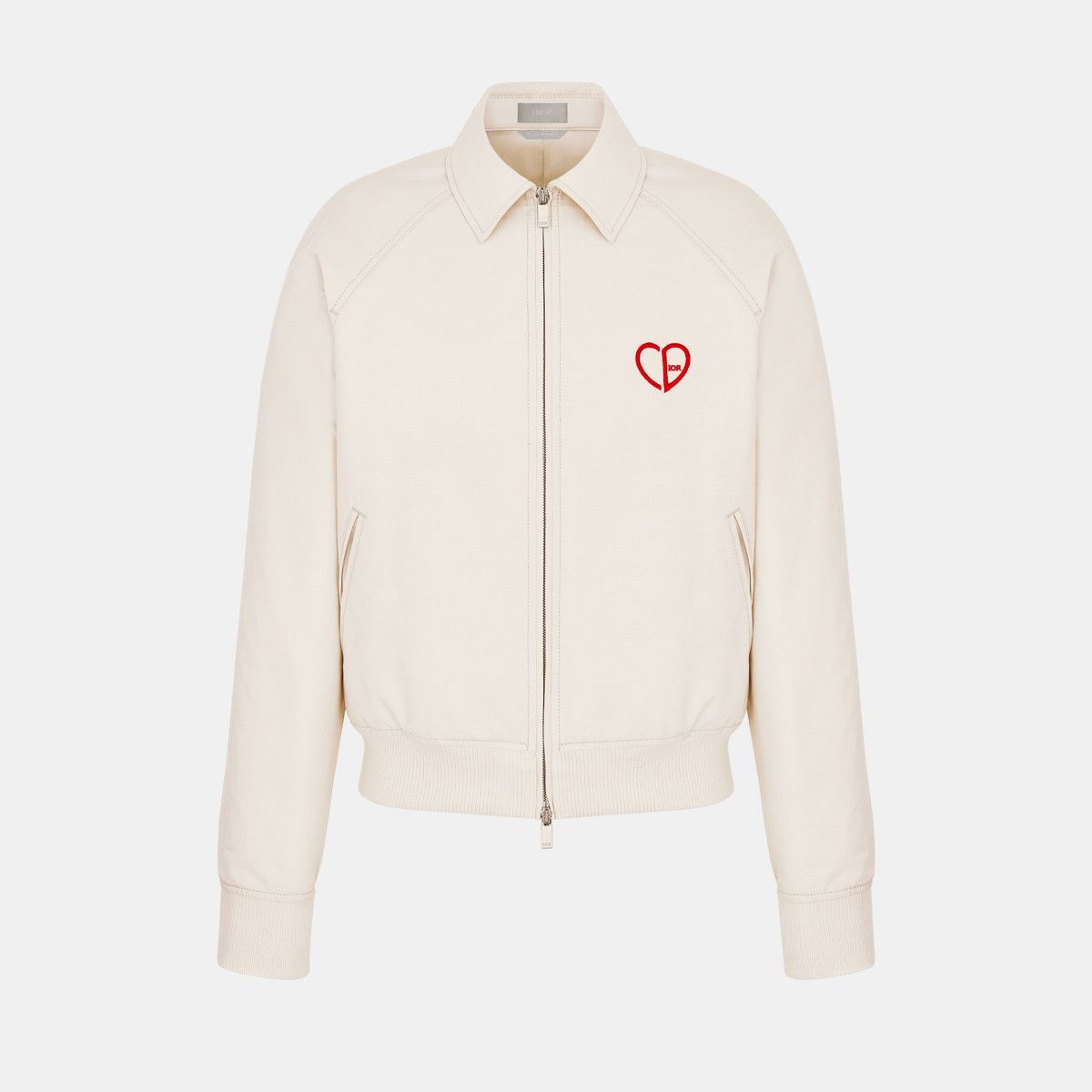Dior o1bcso1str0226 CD Heart Blouson Jacket in White Size US M / EU 48-50 / 2 - 1 Thumbnail