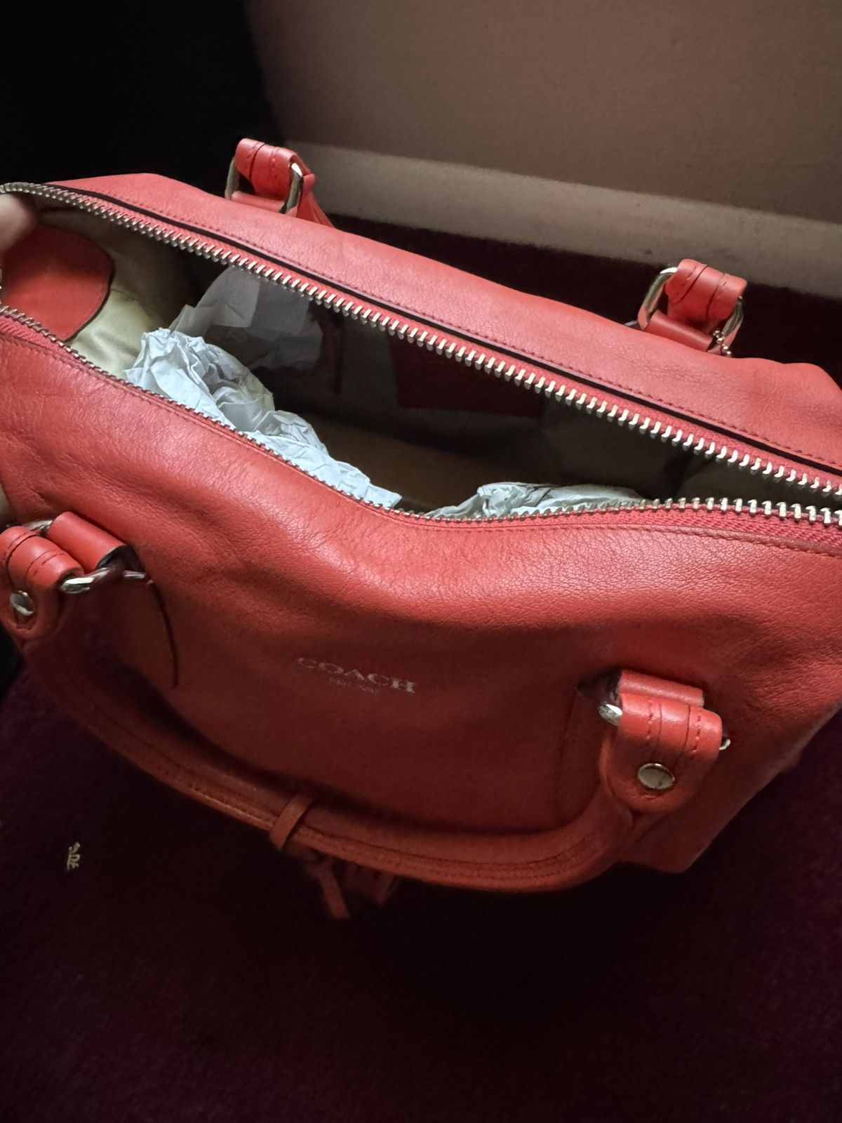 Coach Coach red legacy rory satchel Size ONE SIZE - 5 Thumbnail