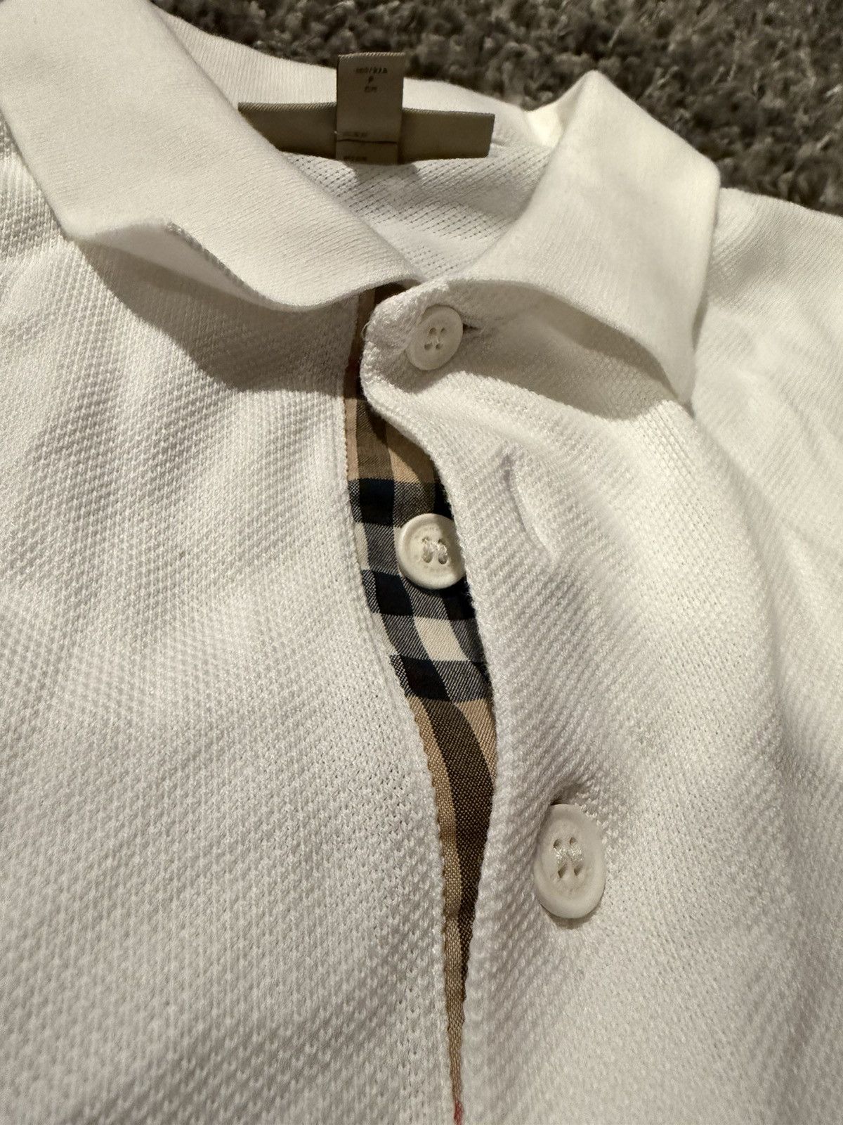 Burberry White Burberry Polo Size US S / EU 44-46 / 1 - 4 Thumbnail