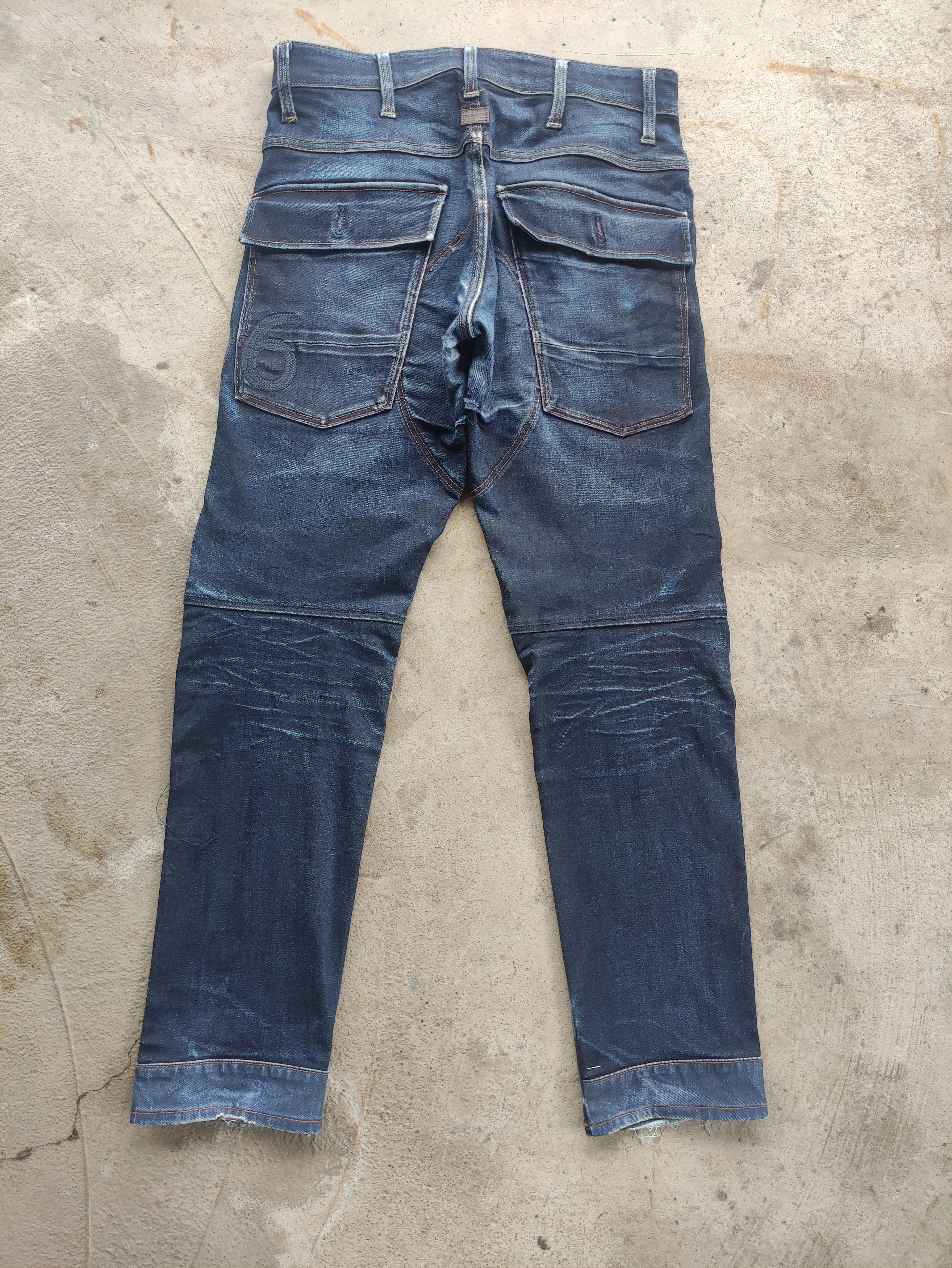 G-Star Vintage G-Star Button Denim Distressed Faded Jean W31 Size US 31 - 8 Thumbnail