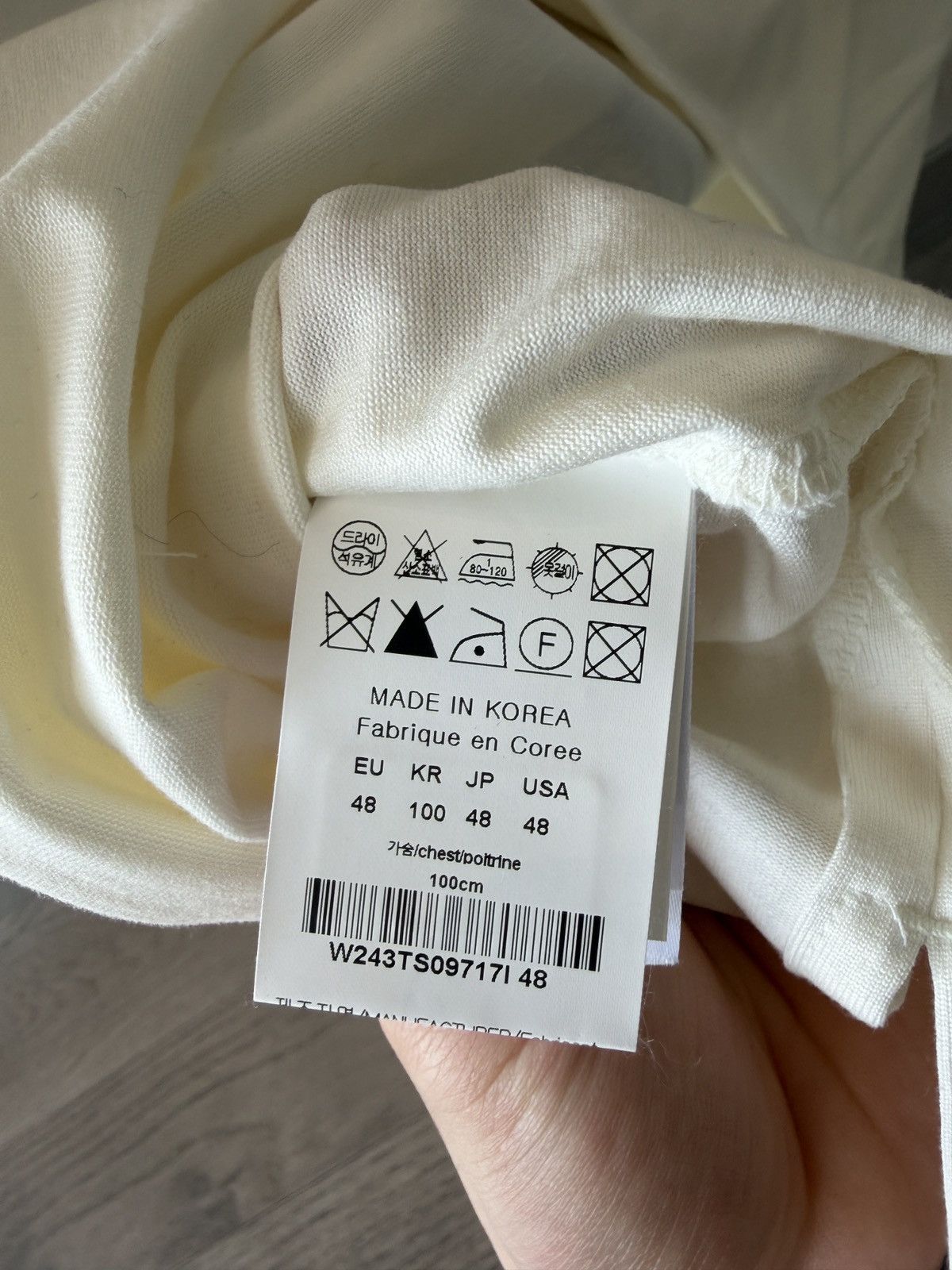 Wooyoungmi Wooyoungmi classic tshirt in offwhite size 48 Size US M / EU 48-50 / 2 - 6 Thumbnail