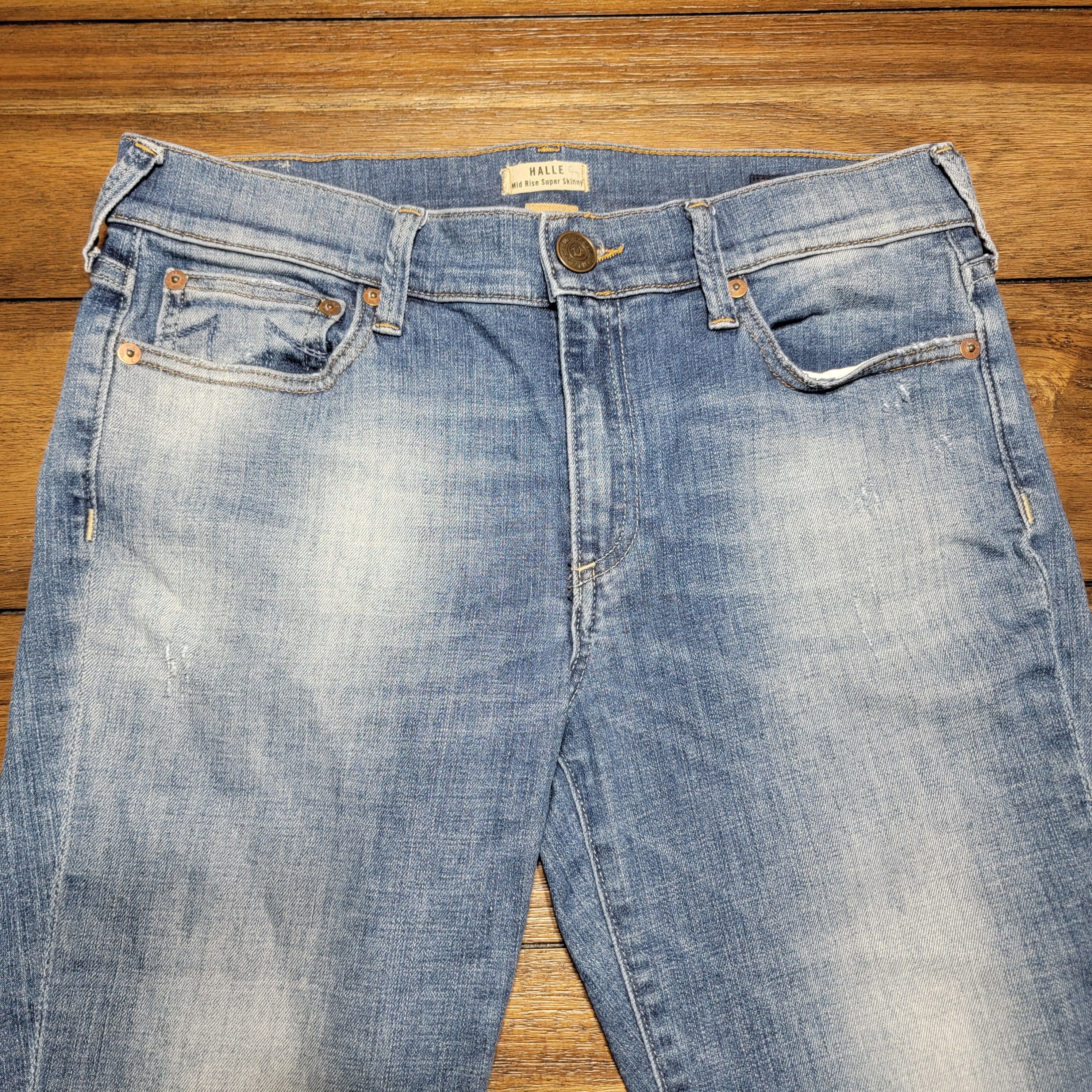 True Religion True Religion Halle Mid Rise Super Skinny Denim Capris - 29 Size 29" - 2 Thumbnail