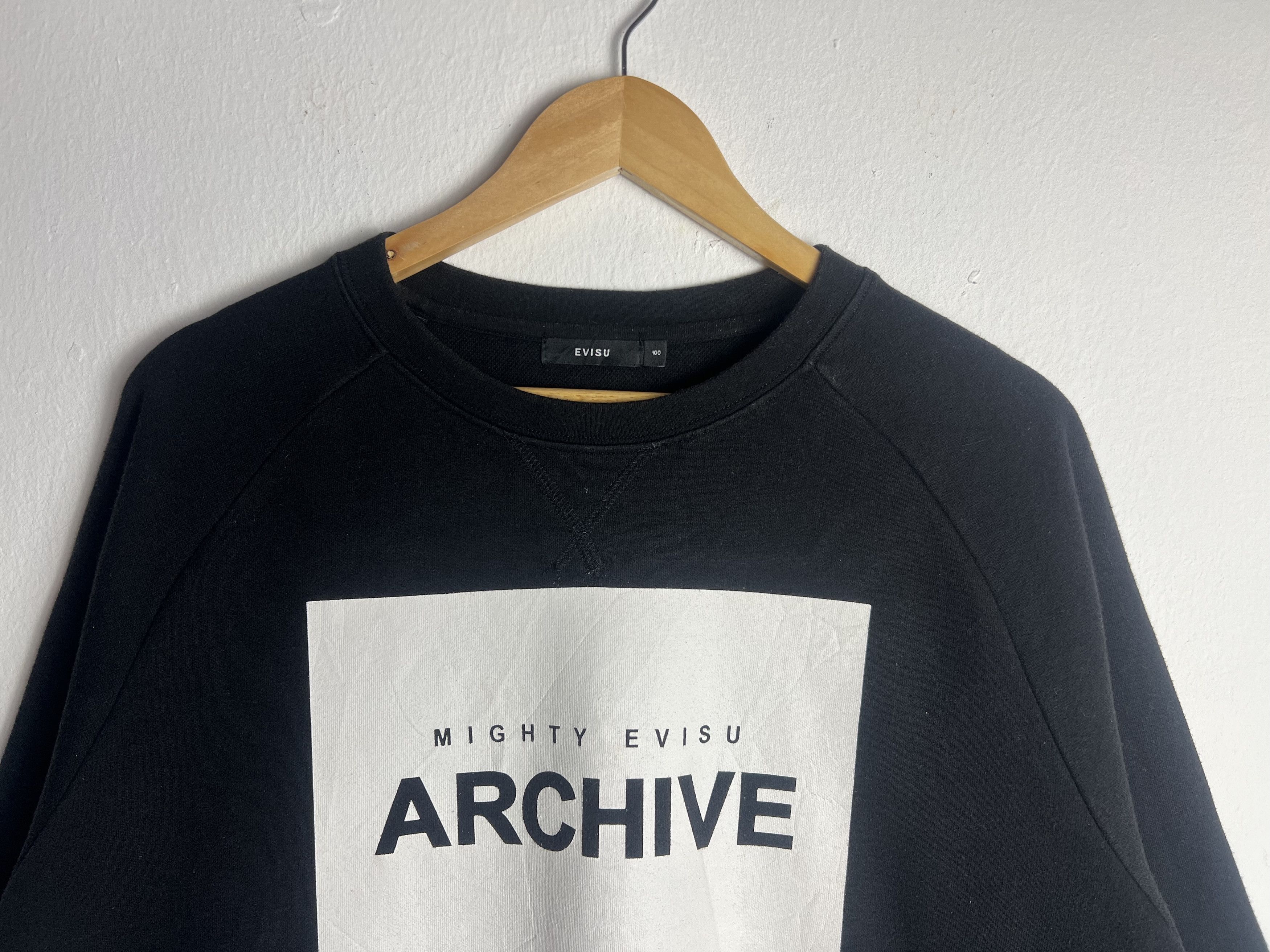 Japanese Brand Mighty Evisu Archive Crew-Neck Sweatshirt Size US M / EU 48-50 / 2 - 3 Thumbnail