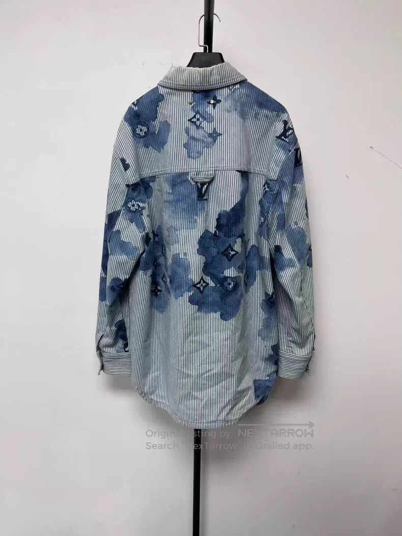 Louis Vuitton Louis Vuitton Striped Logo Print Casual Long Sleeve Shirt Size US M / EU 48-50 / 2 - 2 Thumbnail