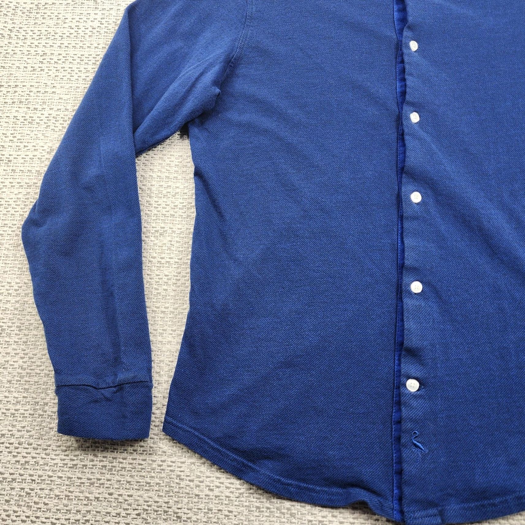 Tailorbyrd TAILORBYRD Shirt Mens Large Blue Long Sleeve Button-Up Knit Cotton Casual Size US L / EU 52-54 / 3 - 3 Thumbnail