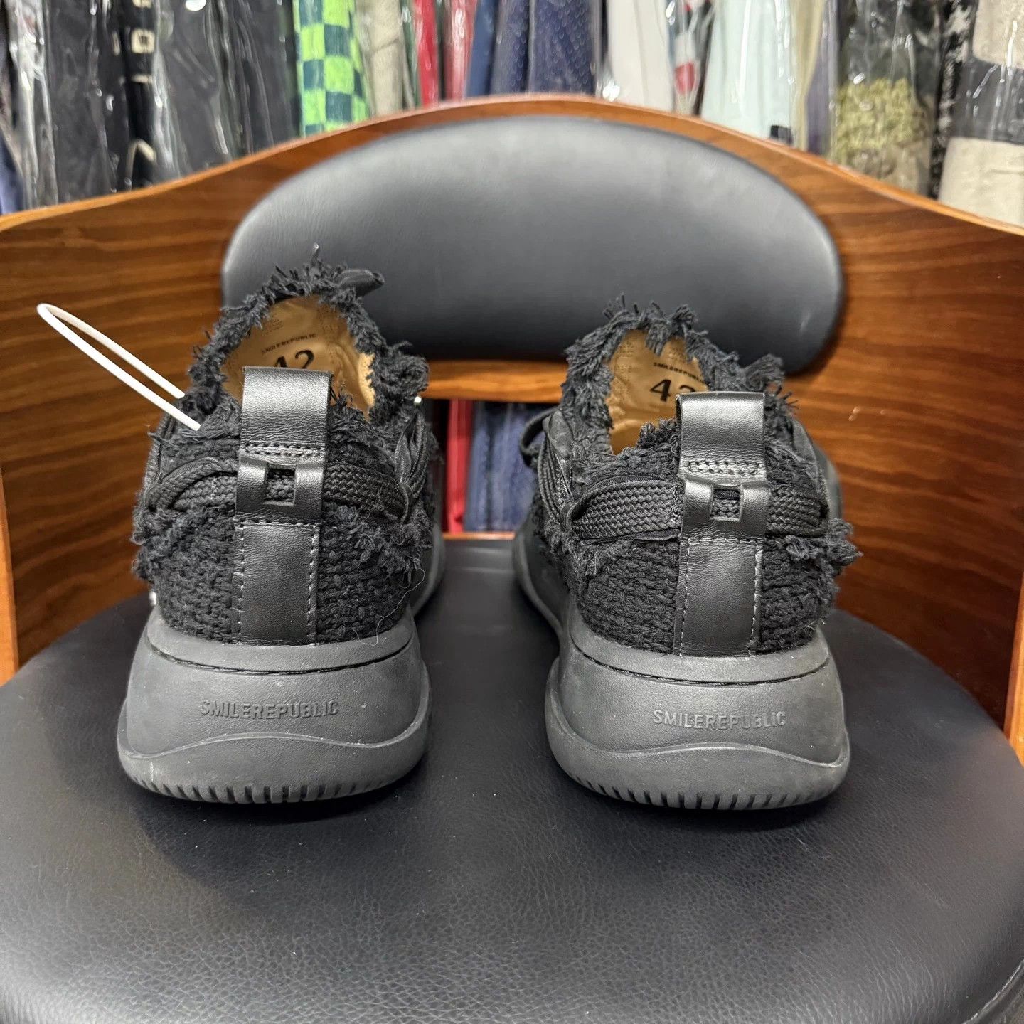 Other Smile SR Black Cross Distressed Platform Canvas 42 Mint Size US 9 / EU 42 - 3 Thumbnail