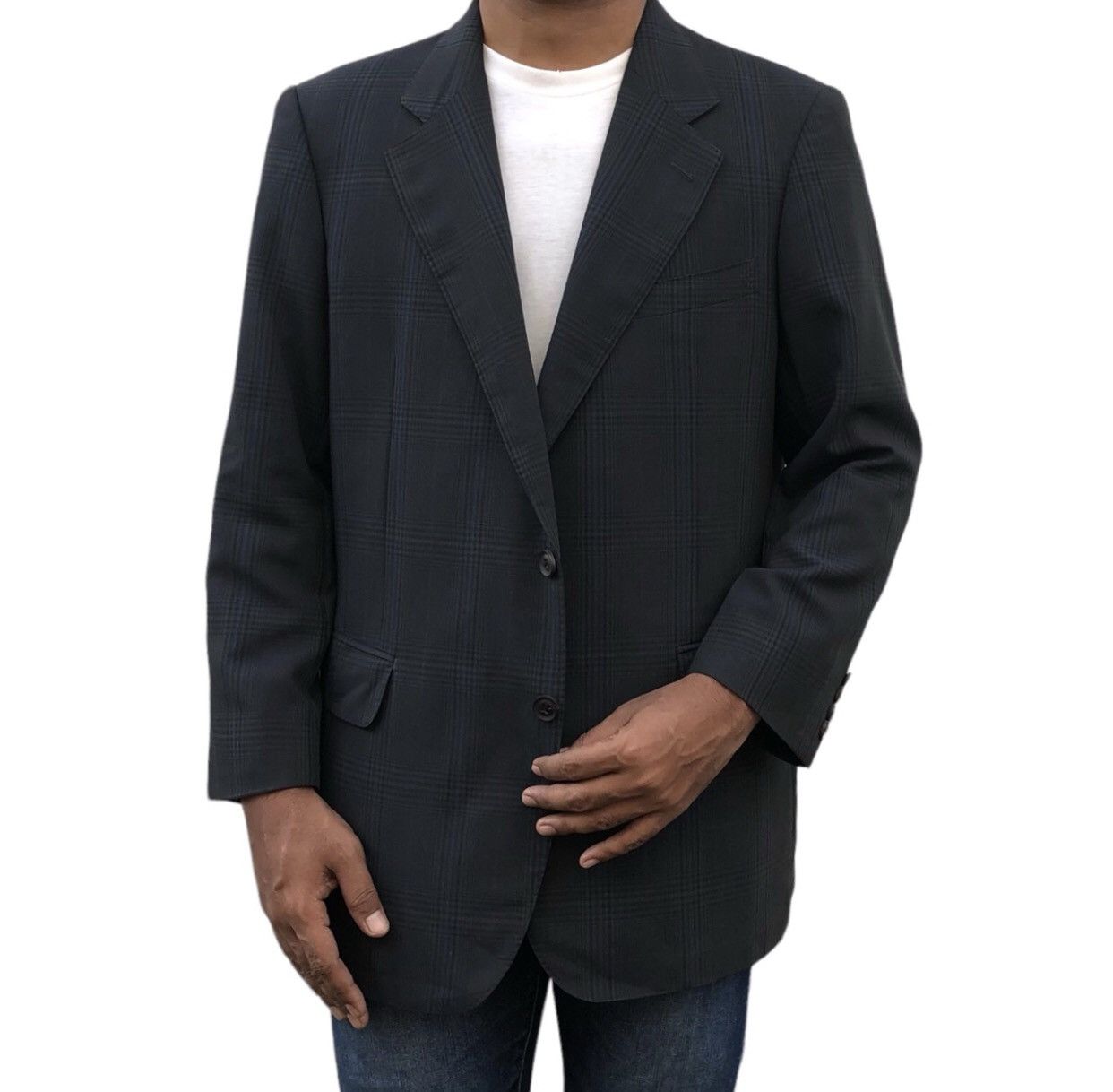 Burberry Vintage Burberrys Prorsum Men’s Checked Wool Blazer / Coat Size 38L - 2 Thumbnail