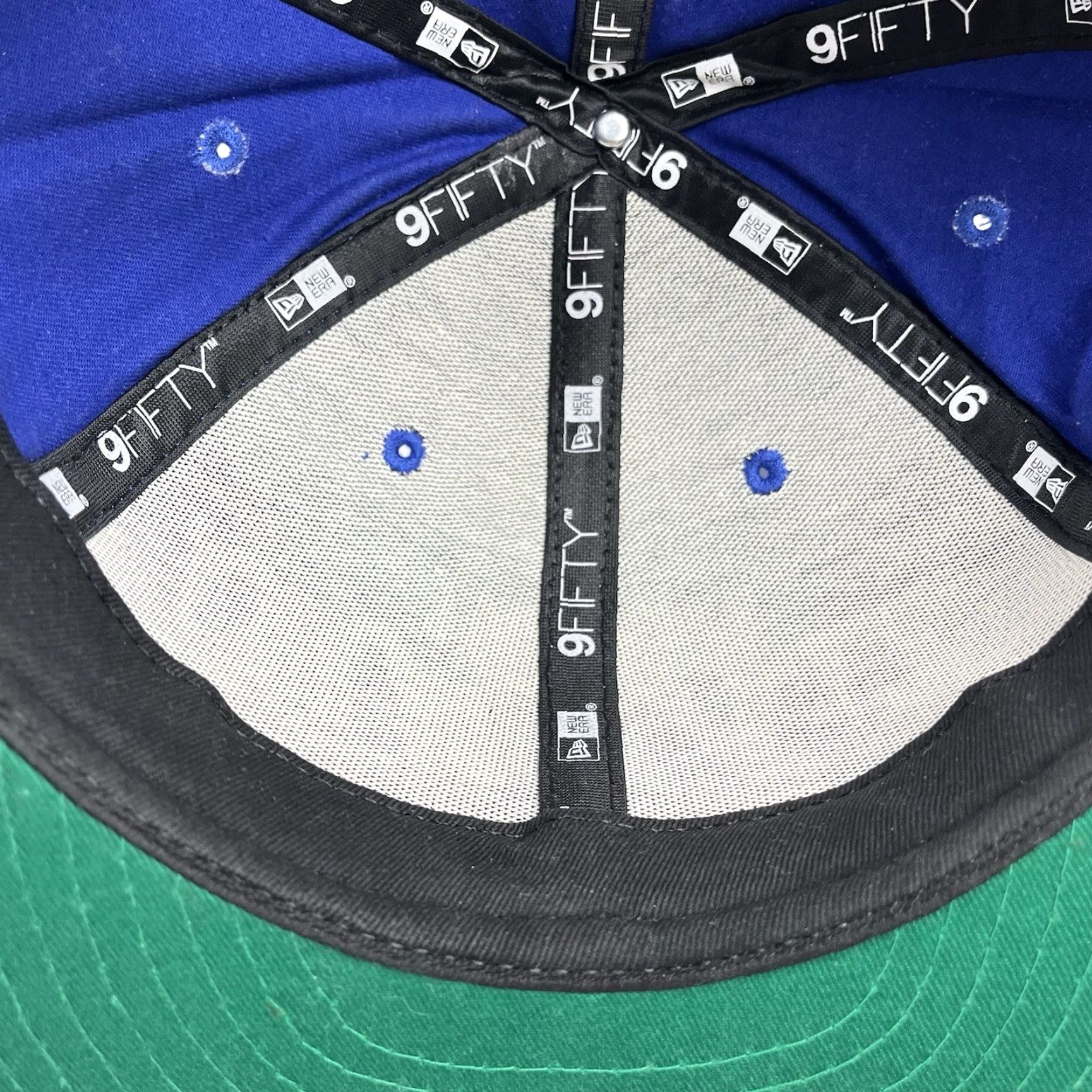 New Era VINTAGE Montreal Expos New Era SnapBack Cooperstown Collection MLB Baseball Hat Men Adjustable Blue Cotton Hats Size ONE SIZE - 6 Thumbnail