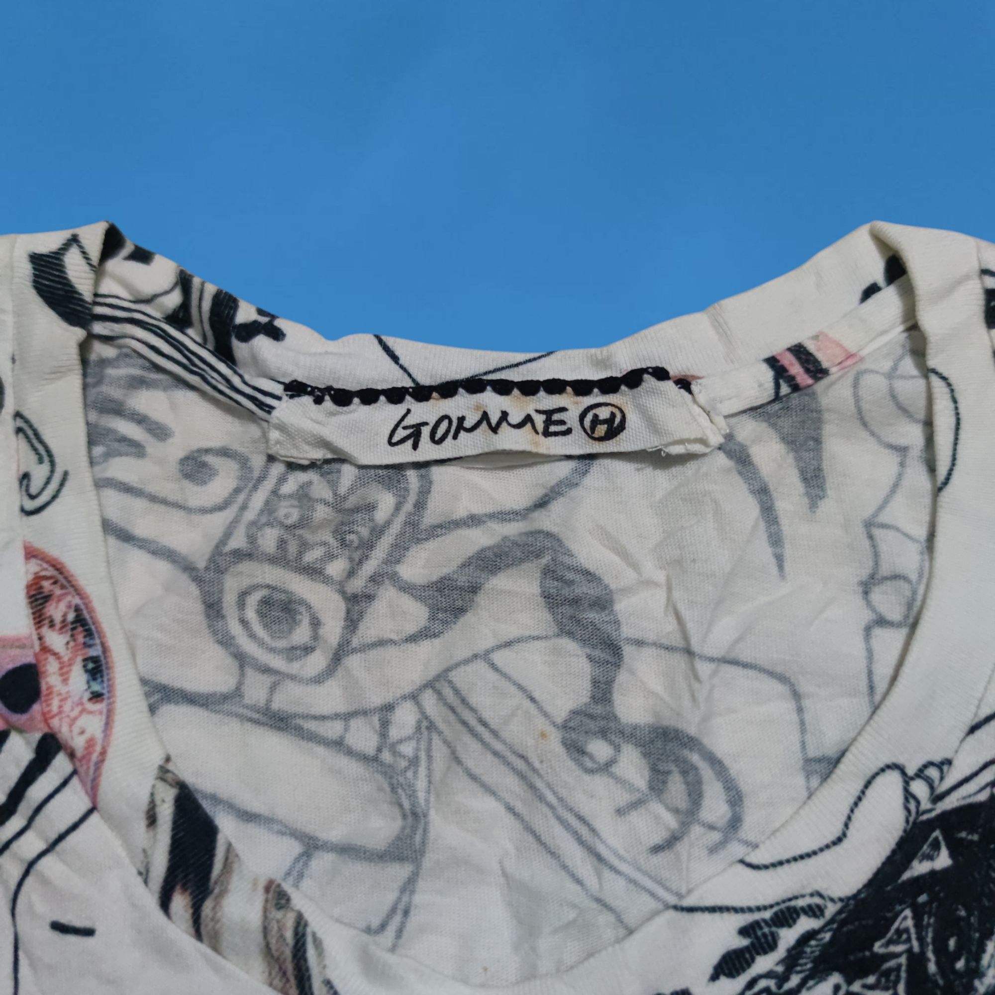 gomme Gomme Psychedelic Art Graphic T Shirt Size M / US 6-8 / IT 42-44 - 4 Thumbnail