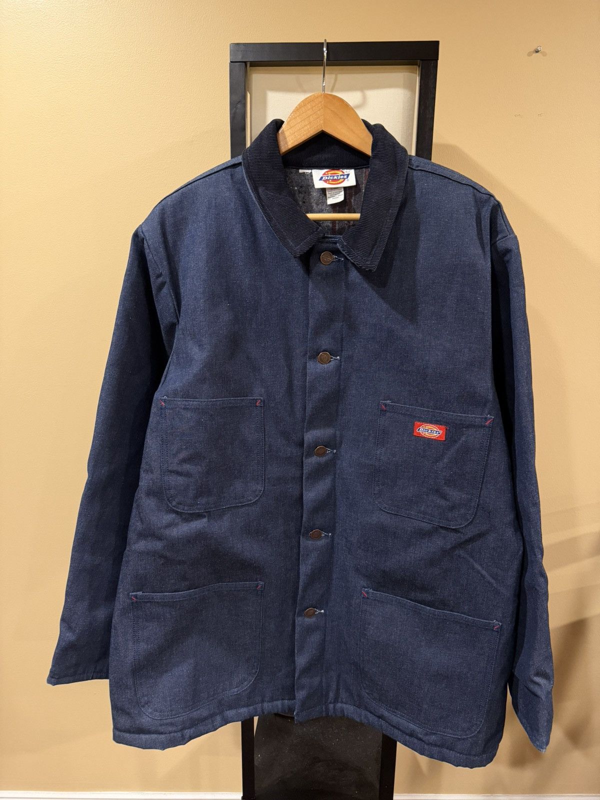 Dickies Vintage Dickies Denim Blanket Lined Chore Jacket Size US XL / EU 56 / 4 - 1 Thumbnail