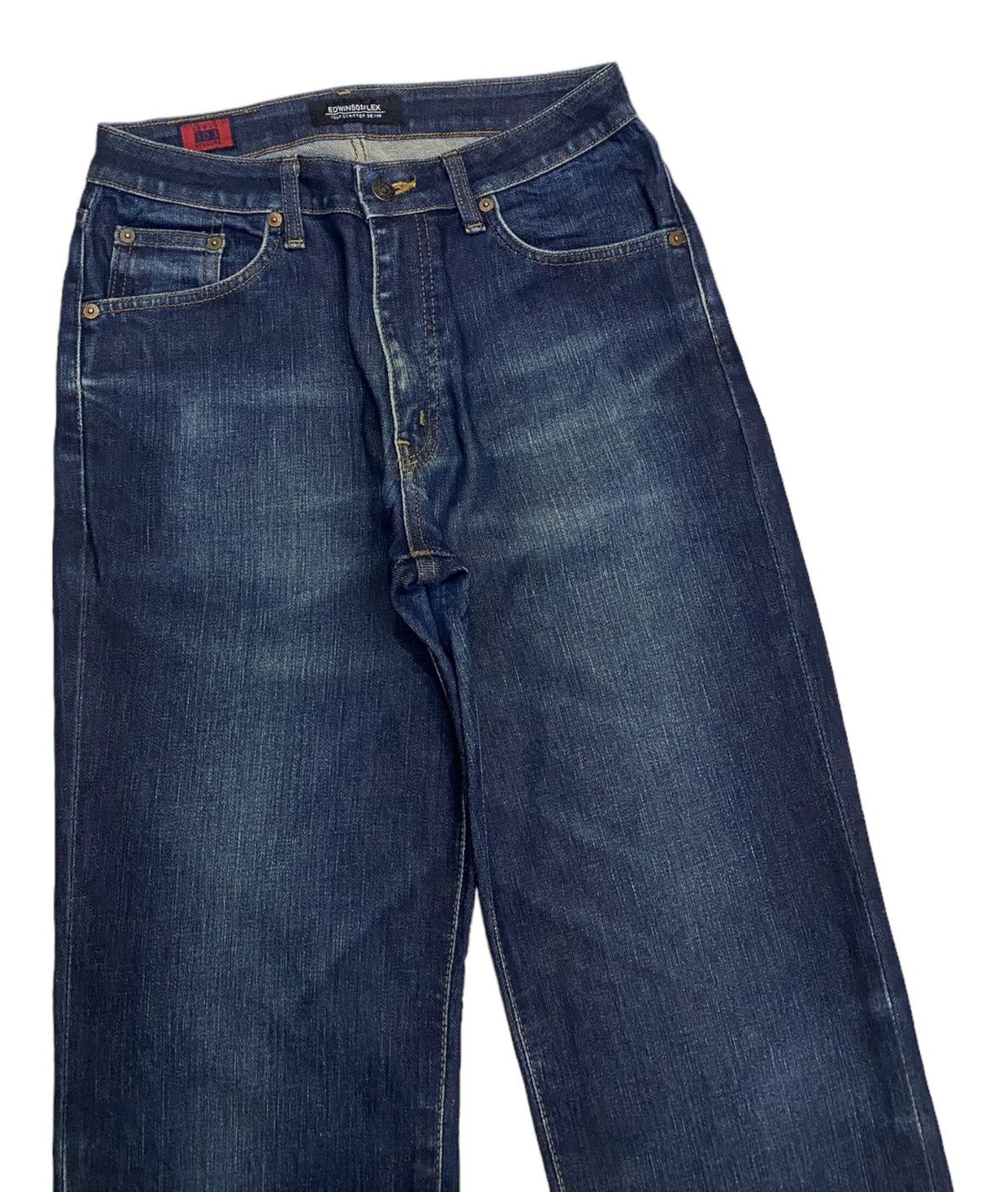 Edwin EDWIN 13oz 503 FLEX DISTRESSED DENIM JEANS JAPAN Size US 30 / EU 46 - 3 Thumbnail