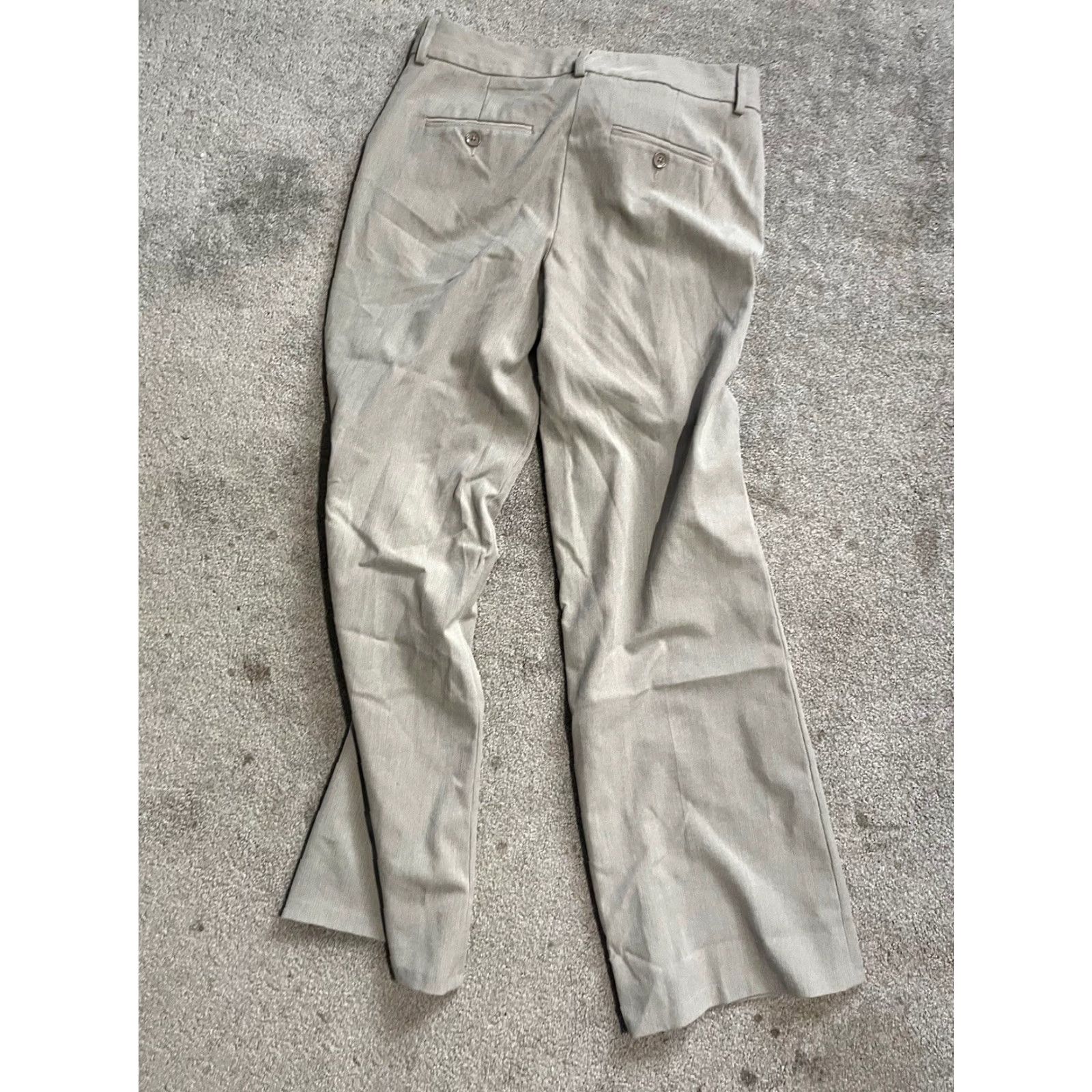Express Express Editor Relaxed Trouser Pants Women’s 8S Gray Mid Rise Work Career Size 30" / US 8 / IT 44 - 3 Thumbnail