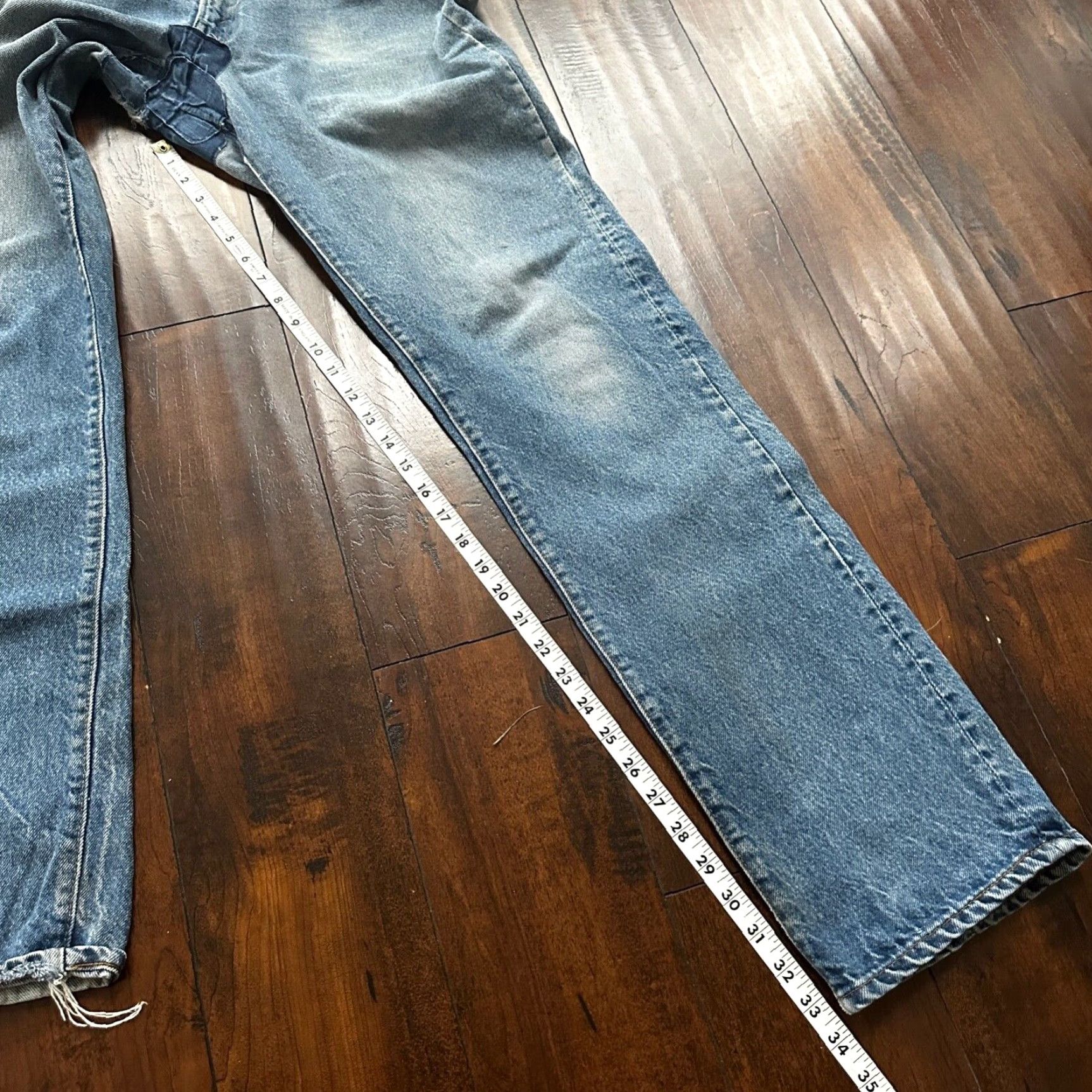 Levi's VINTAGE Levi's 505 Jeans Men 36x36 Light Wash 80s Straight Fit Cotton Denim Size US 36 / EU 52 - 4 Thumbnail