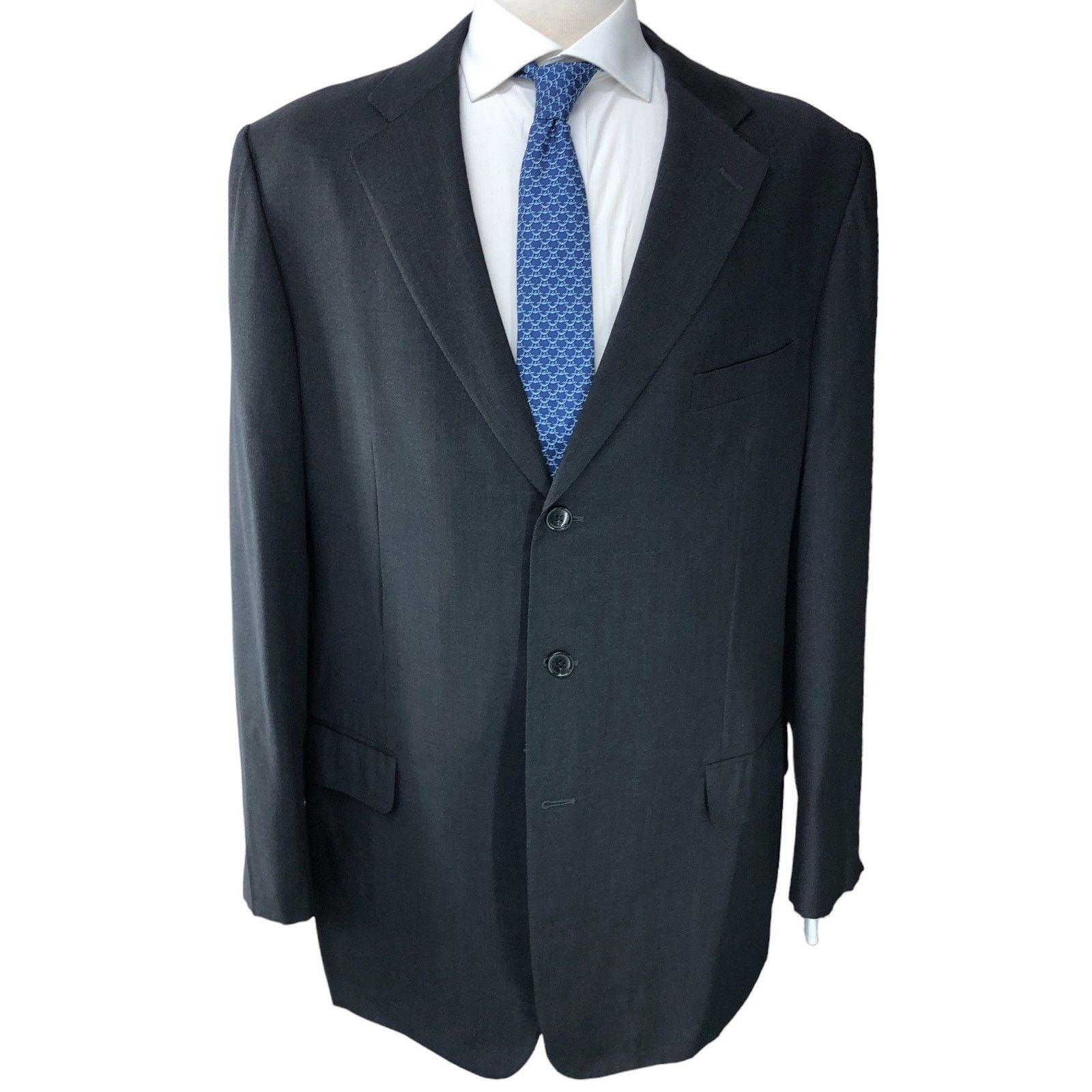 Ermenegildo Zegna Ermenegildo Zegna Mens Size 44L Sportcoat Jacket Blazer Gray Size 44L - 12 Thumbnail