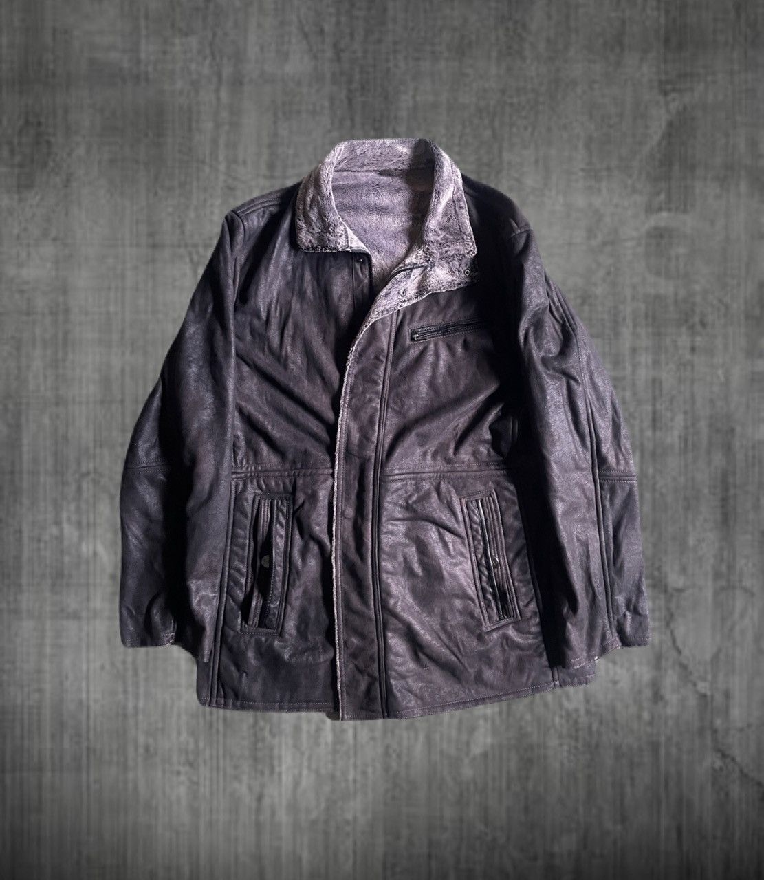 ジャケット・アウター archive Japanese Label leather jacket Leather Jacket — My Clothing Archive