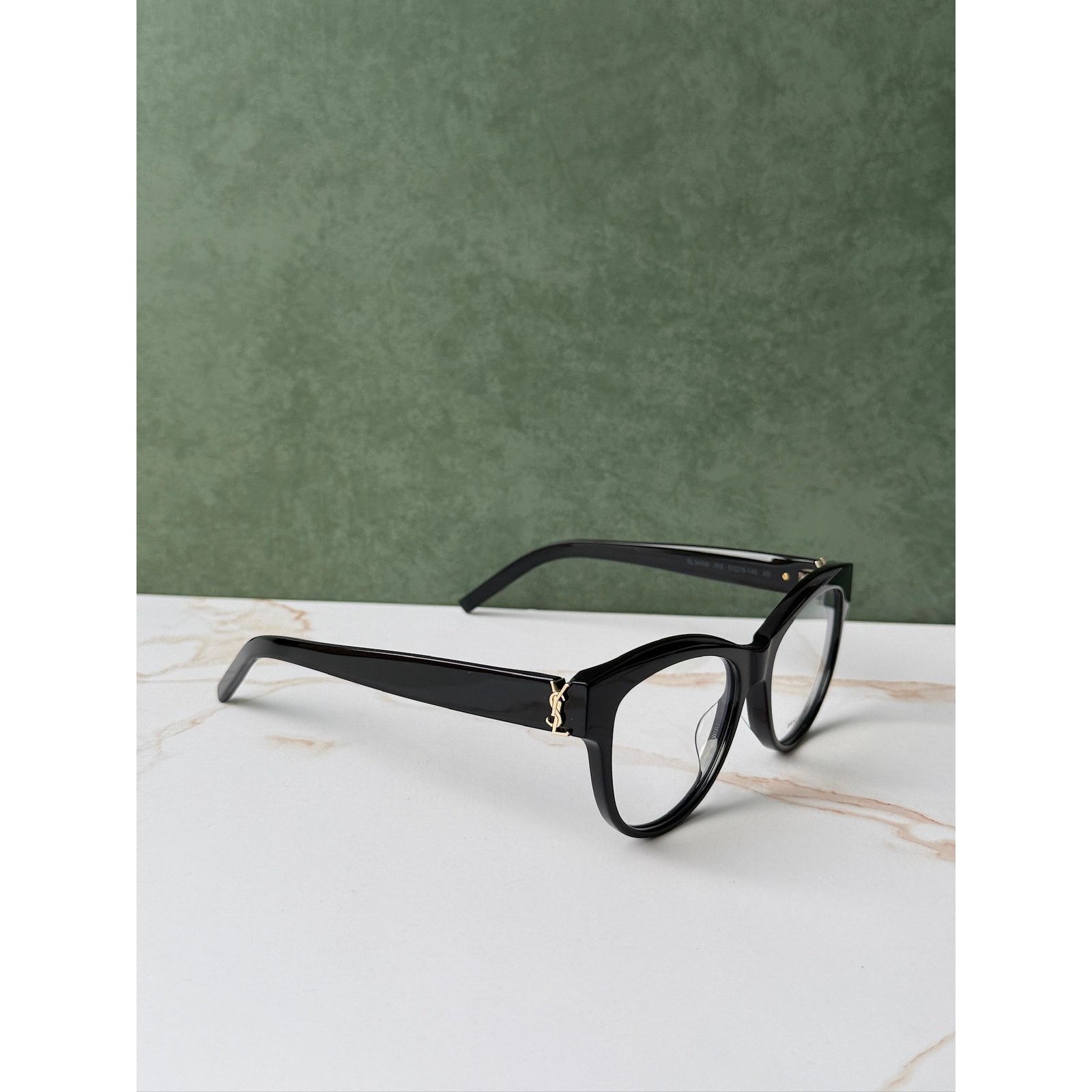 Saint Laurent Paris NEW Saint Laurent SLM108 OPT Black Logo Eyeglasses Frames Size ONE SIZE - 7 Thumbnail
