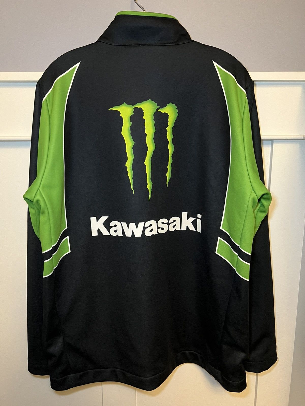 Vintage Vintage Kawasaki Monster Energy HSD thermal racing jacket Size US XL / EU 56 / 4 - 2 Thumbnail