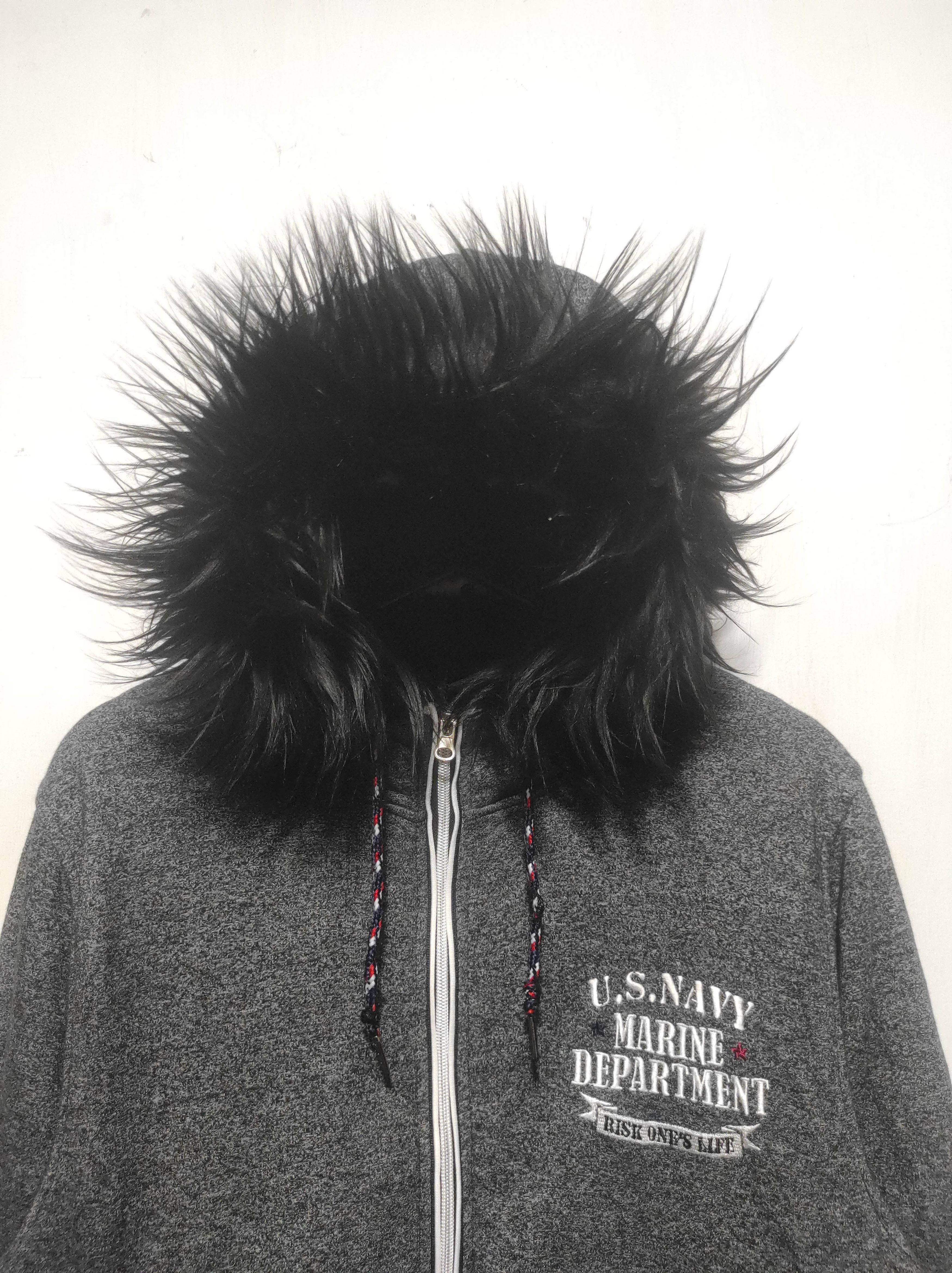 Hysteric Glamour U.S.Navy Marine Sherpa Zip Fur Hoodie IfSixWasNine LGB style Size US M / EU 48-50 / 2 - 3 Thumbnail