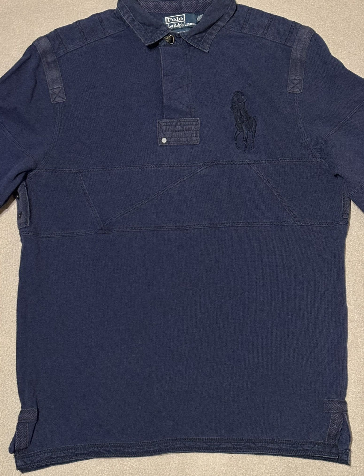 Polo Ralph Lauren Polo Ralph Lauren Rugby Big Pony vintage navy sweatshirt Size US M / EU 48-50 / 2 - 7 Thumbnail